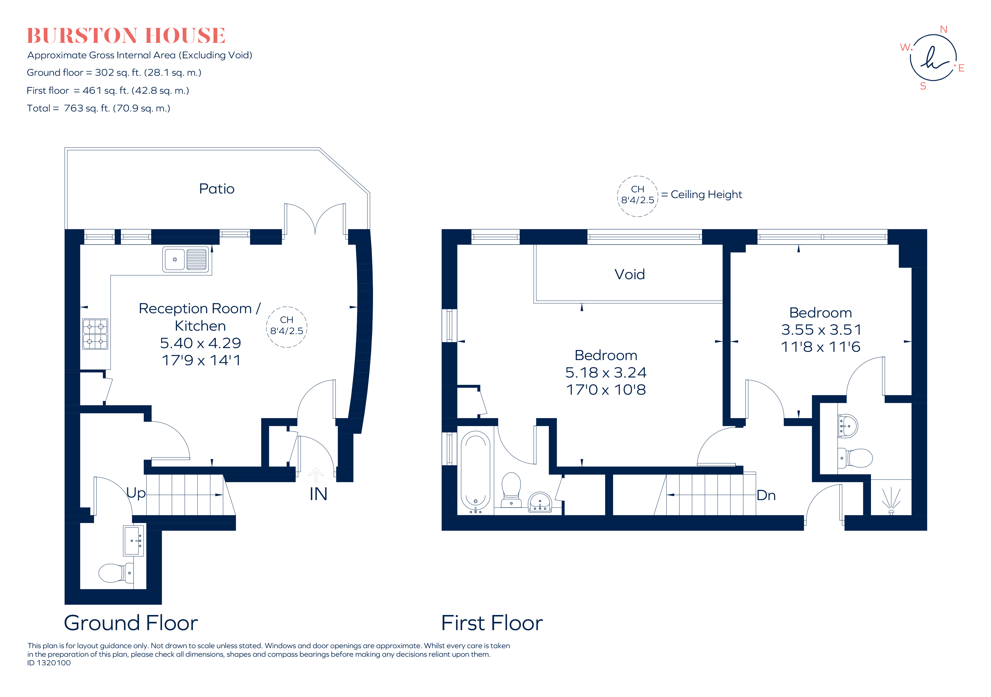 Flat 1, Burston House, 1, Burston Road, London floorplan