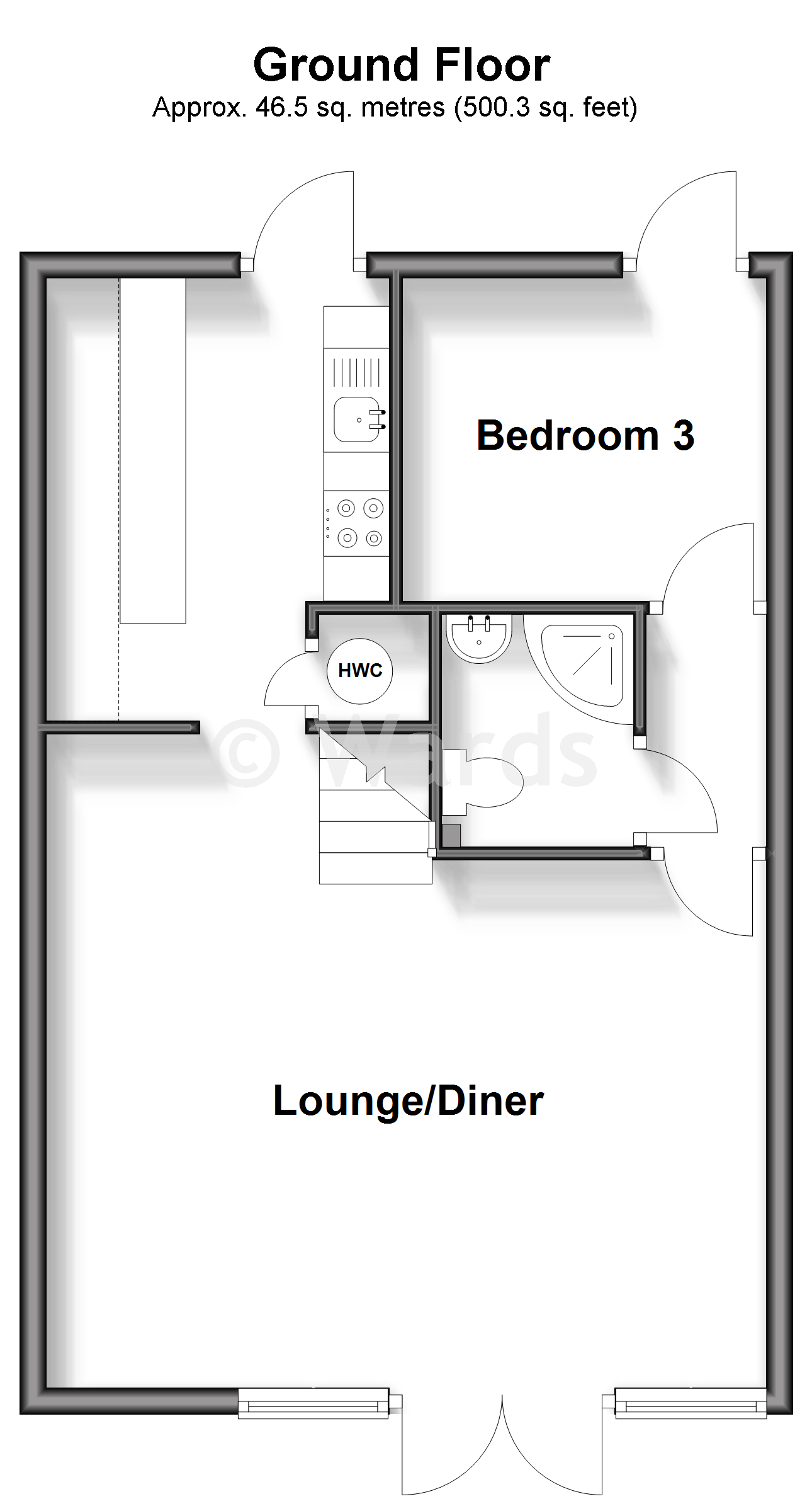 Kingsdown Park, Upper Street, Deal floorplan