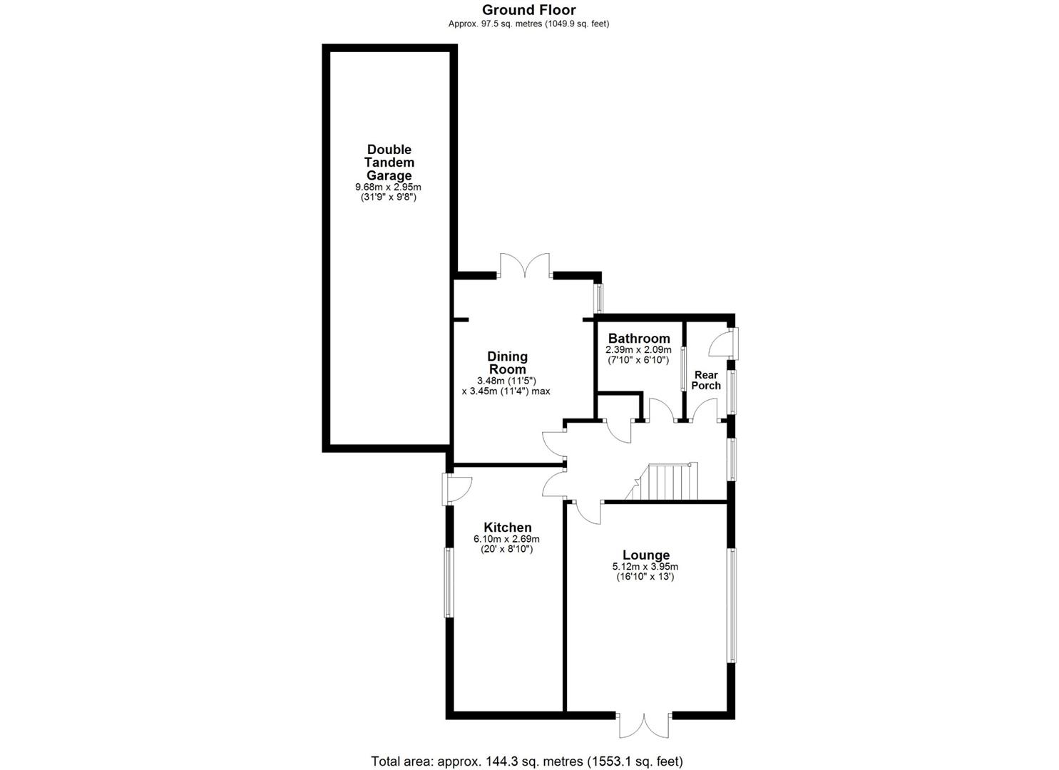 11, Bramley Grove, Gainsborough floorplan