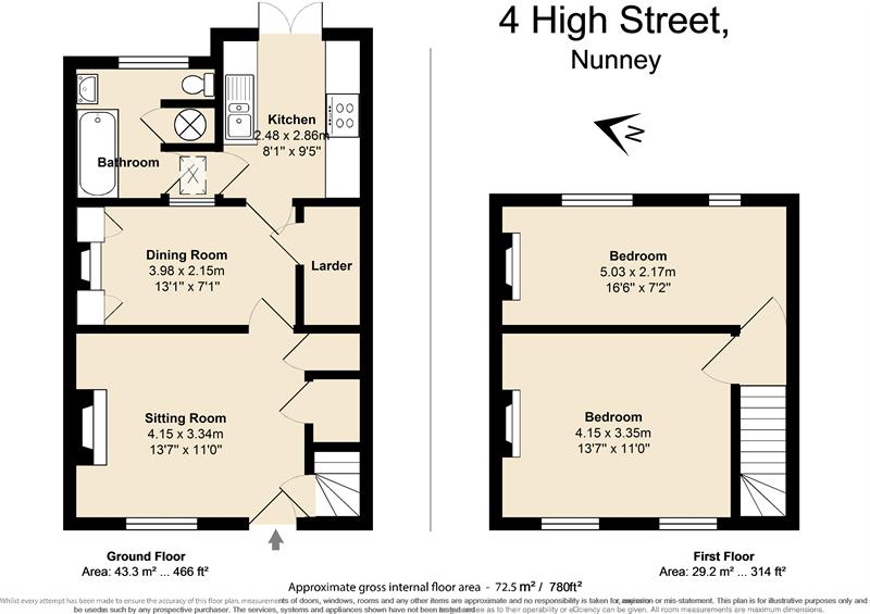 2 Bedrooms Terraced house for sale in High Street, Nunney, Frome BA11