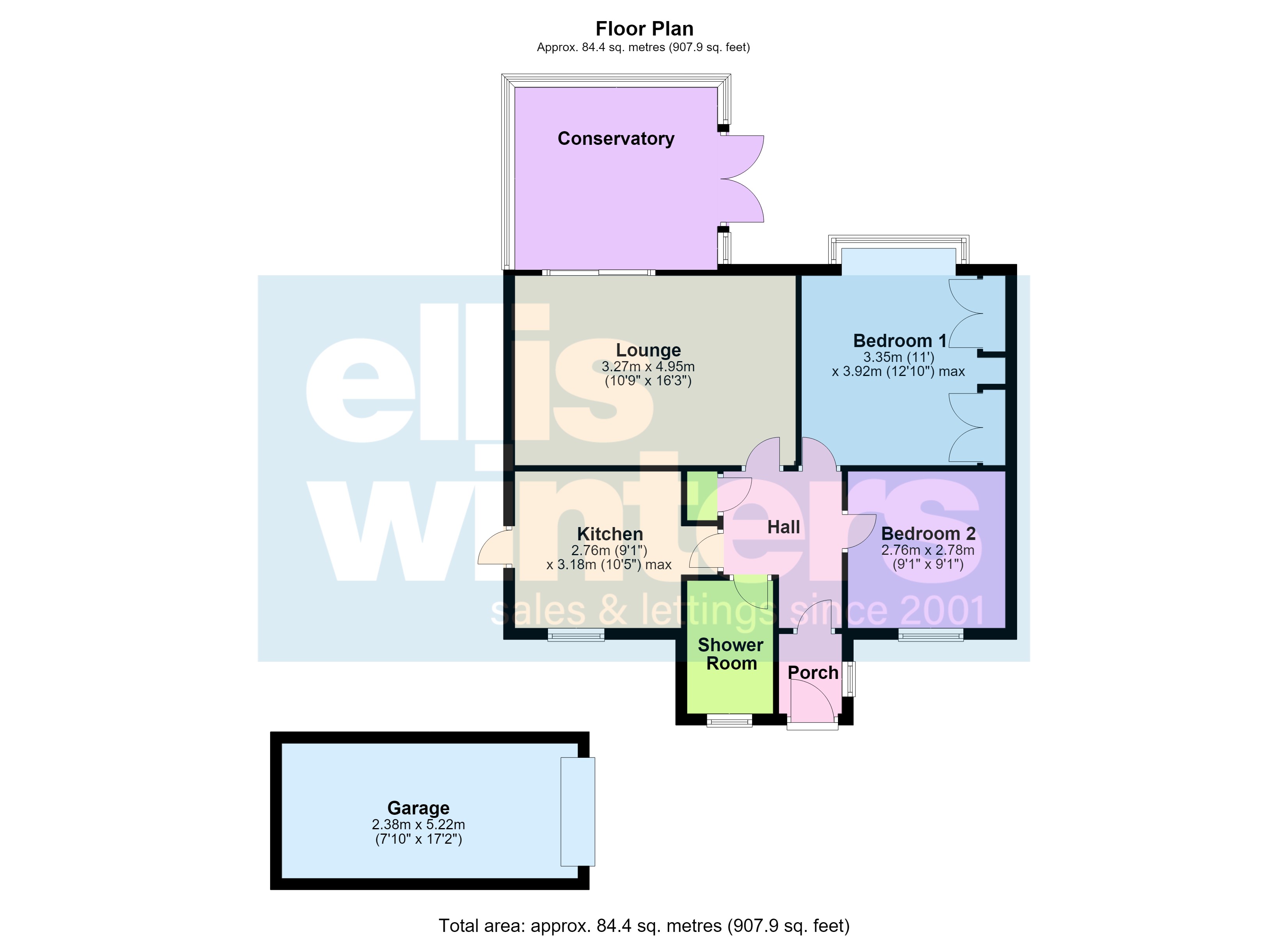 44, Cawood Close, March floorplan