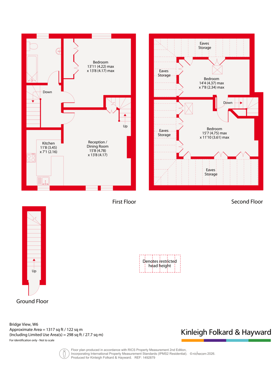 Top Floor Flat, 28, Bridge View, London floorplan