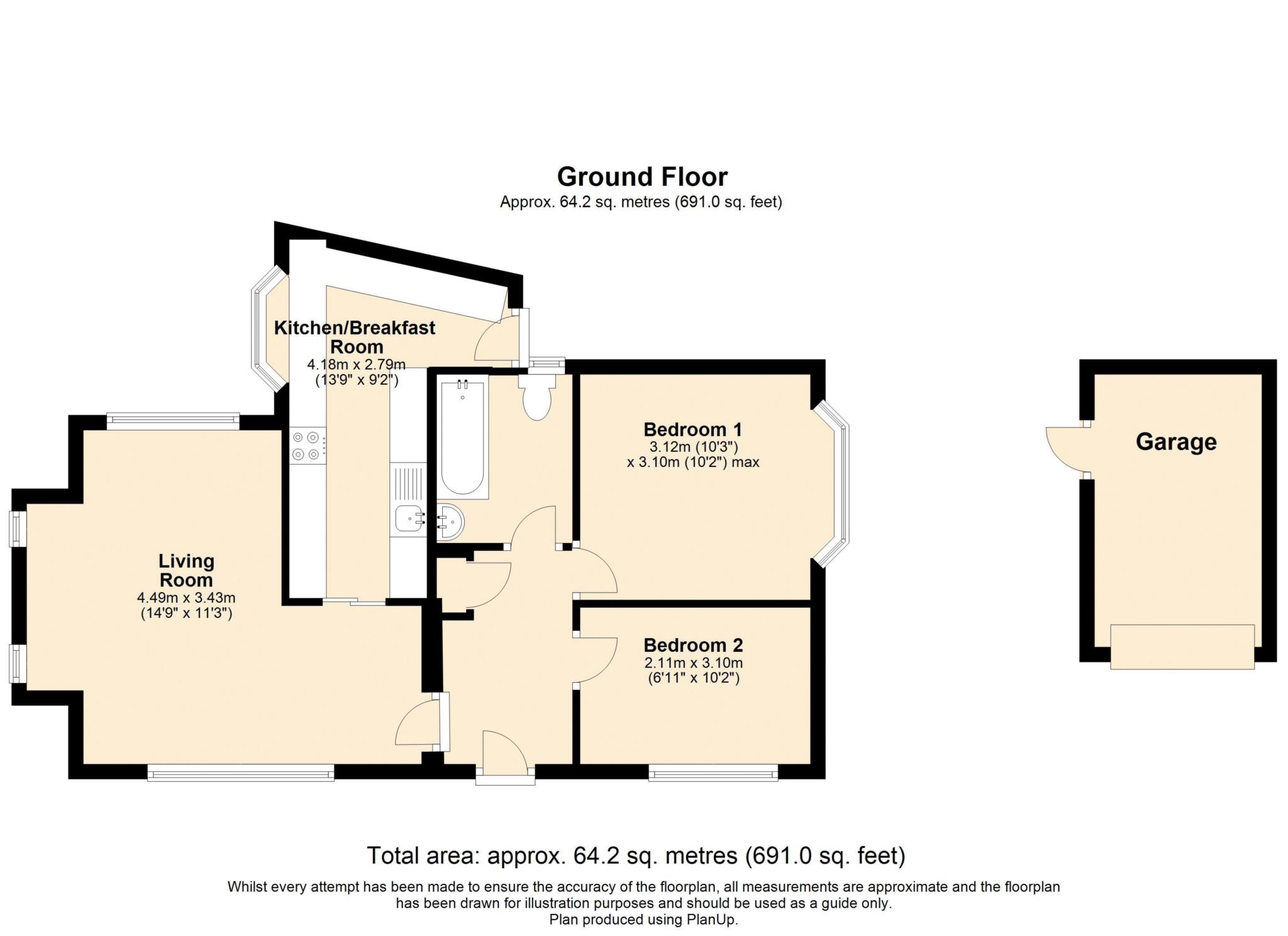 2, Heather Mead, Edlesborough floorplan