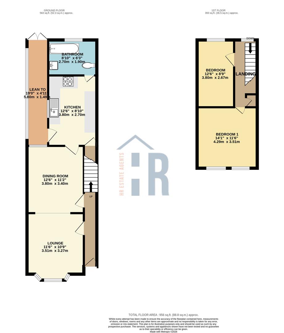 100, Broomfield Road, Coventry floorplan