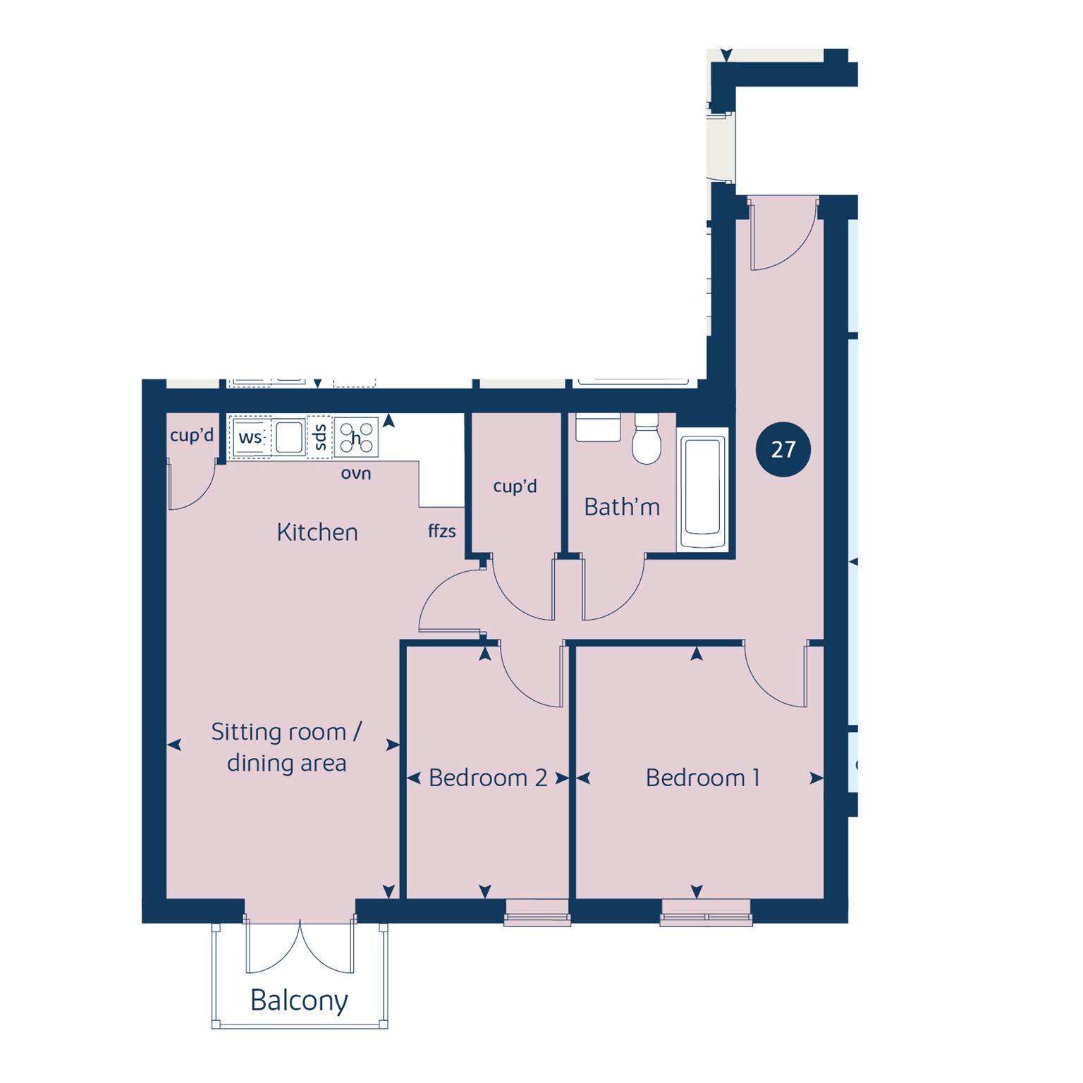 Plot 27a, Centenary Way, Windrush Place, Witney floorplan