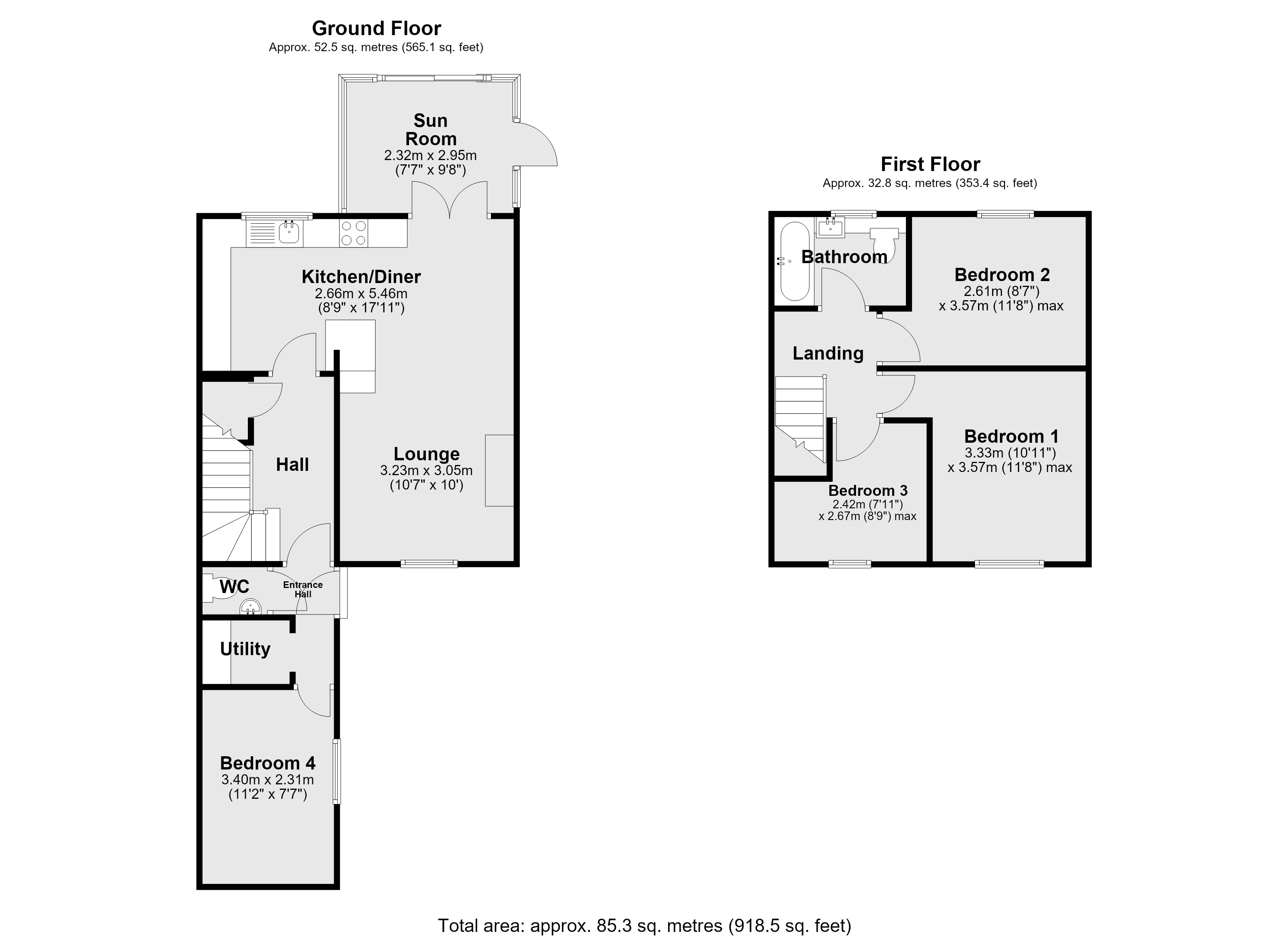 11, Maple Close, Lincoln floorplan
