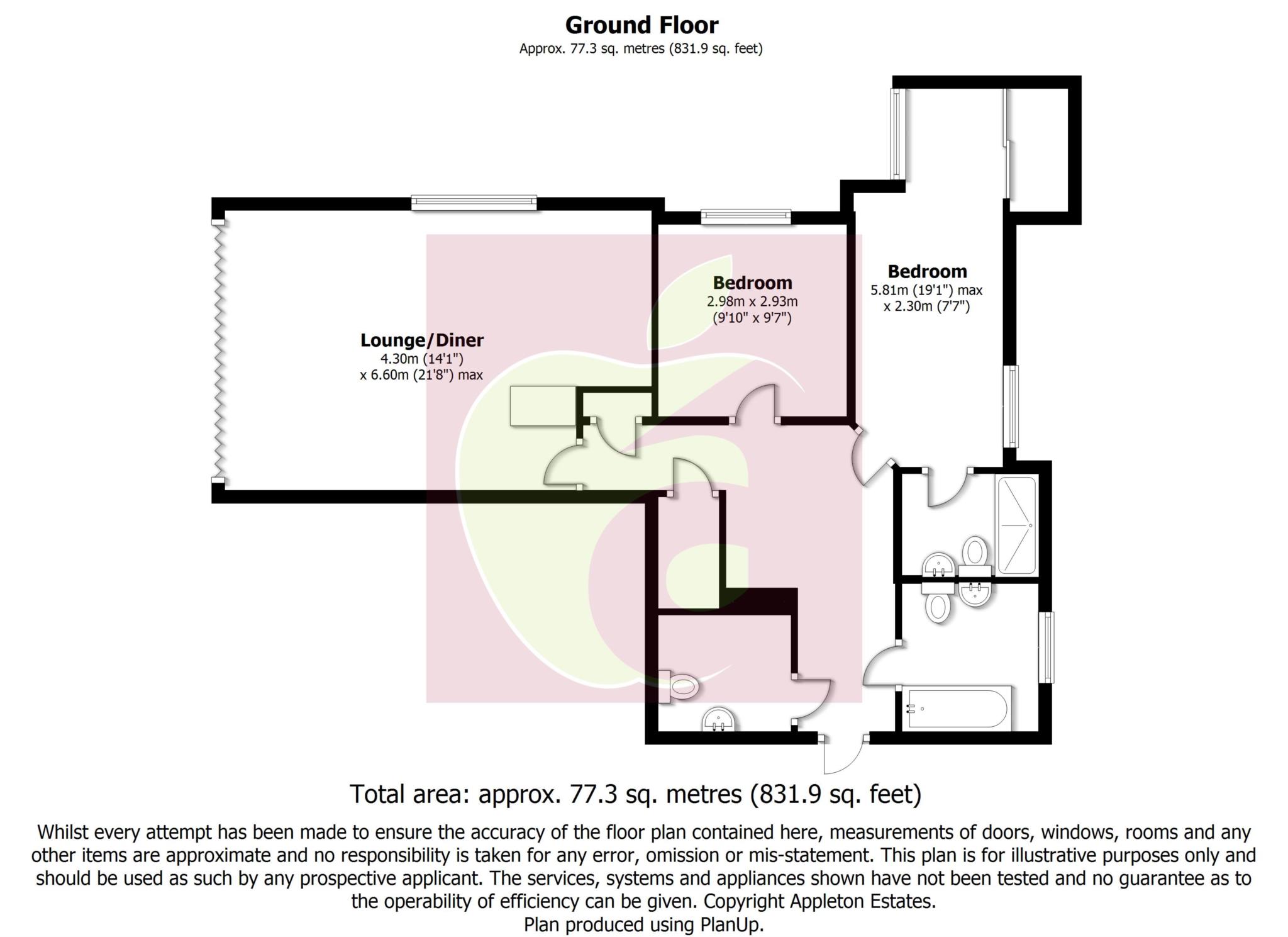 2 Bedrooms Flat to rent in Nihill Place, Croydon CR0