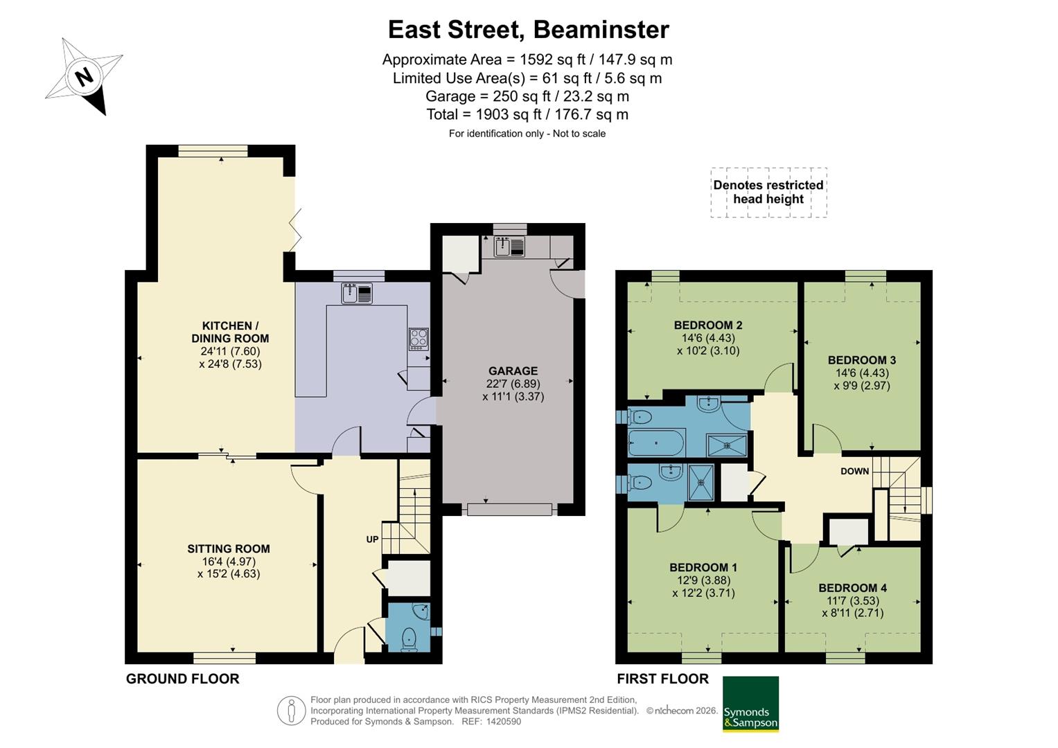 5 East Street Gardens, East Street, Beaminster floorplan