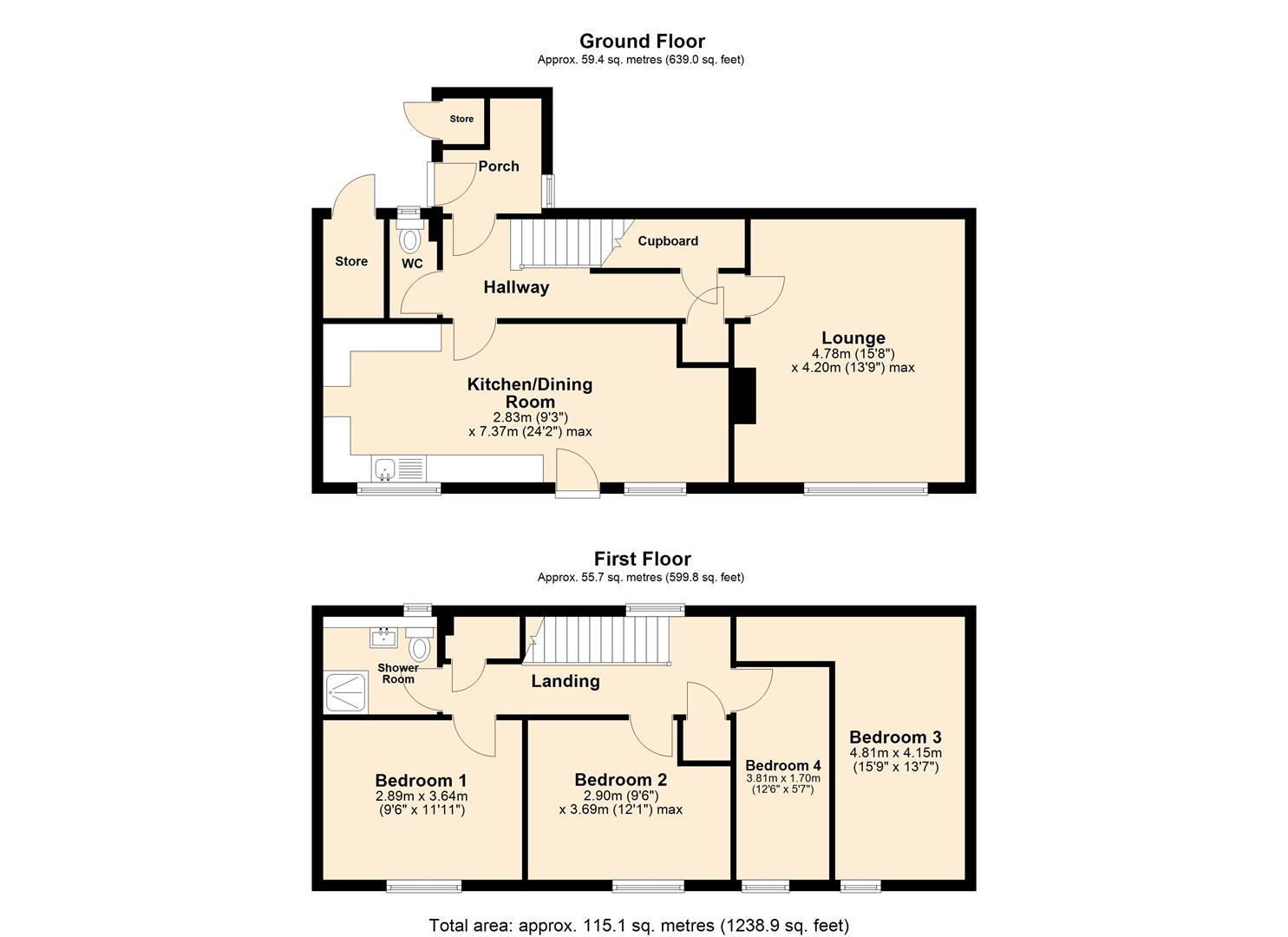 79, Roborough Close, Hull floorplan