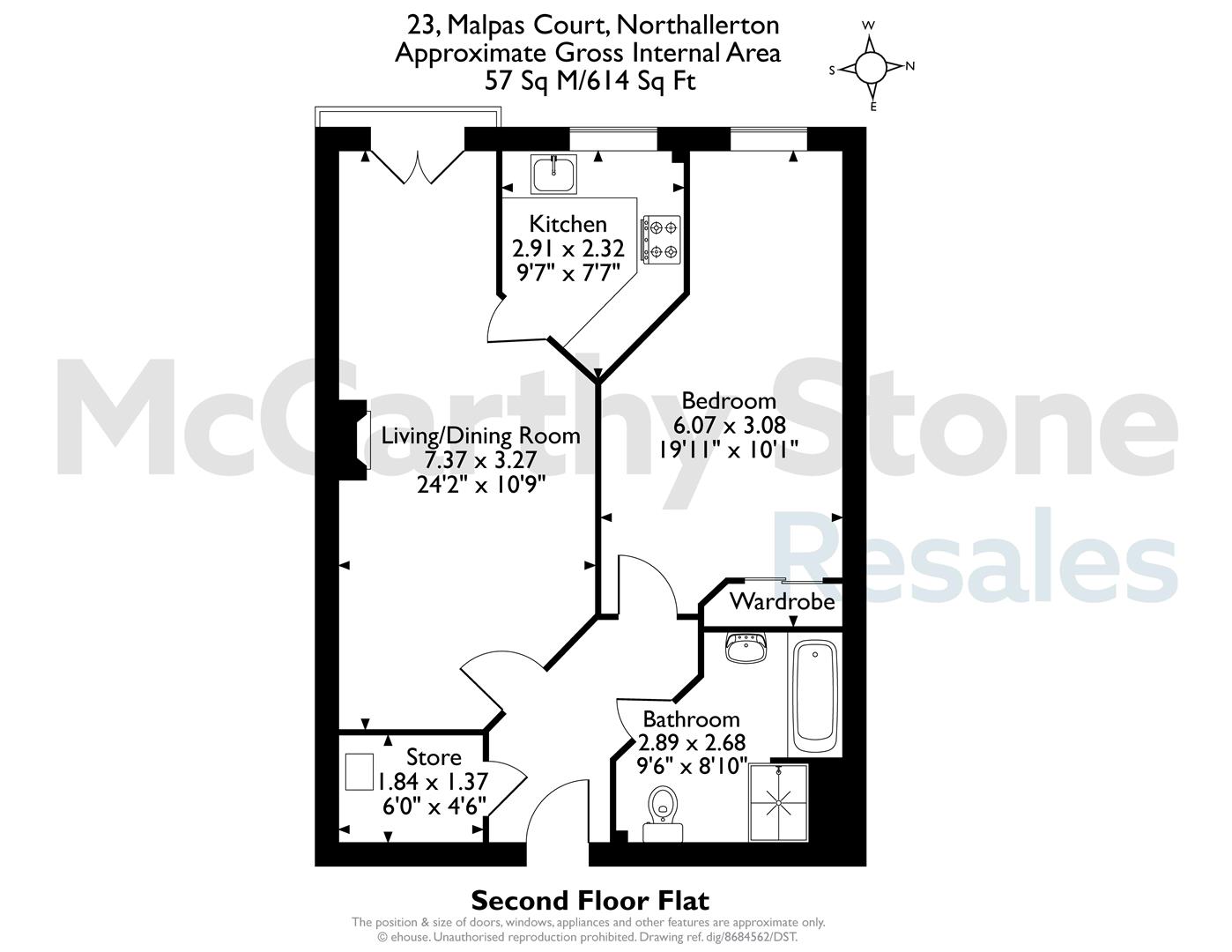 23 Malpas Court, Malpas Road, Northallerton floorplan