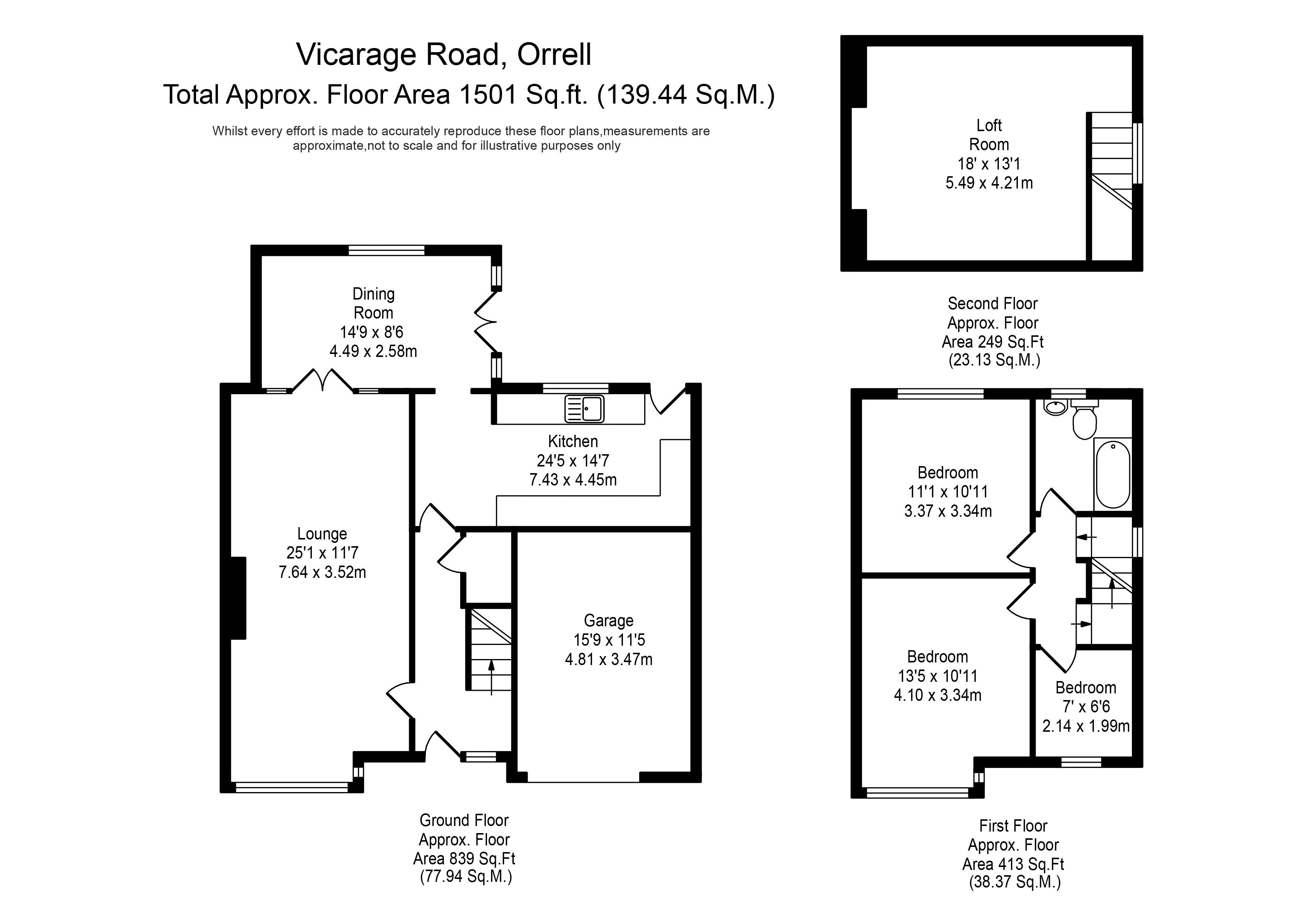 3 Bedrooms Semi-detached house for sale in Vicarage Road, Orrell, Wigan WN5