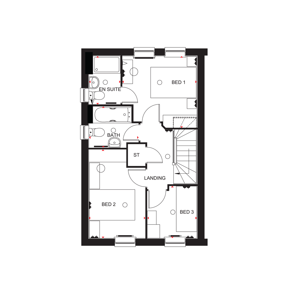 "Archford" at Inglewhite Road, Longridge, Preston PR3, 3 bedroom end