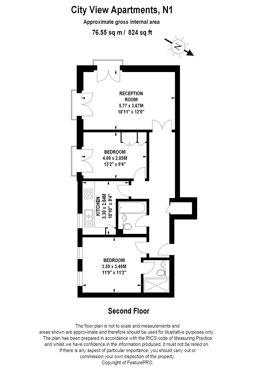 2 Bedrooms Flat for sale in Essex Road, Islington, London N1