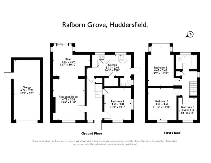 4 Bedrooms Semi-detached house for sale in Rafborn Grove, Huddersfield HD3