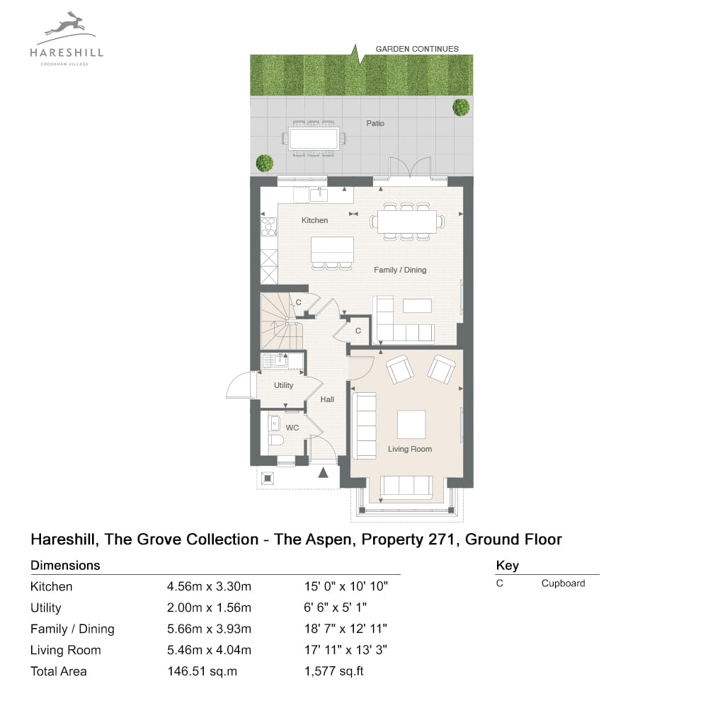 271, Crookham Village, Gu51 5El, Fleet floorplan