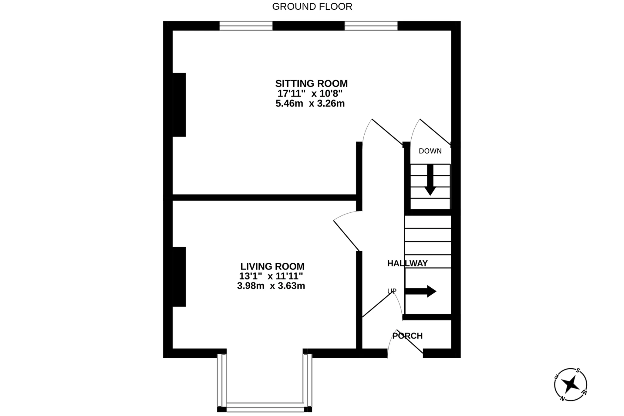 Braeside, Fairy Cottage, Laxey floorplan