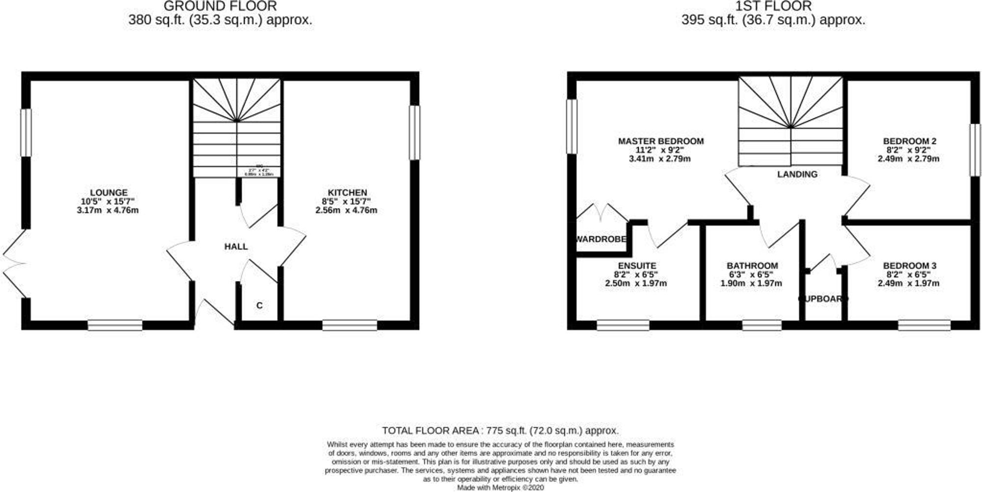 9 Barn Drive, Glasgow floorplan