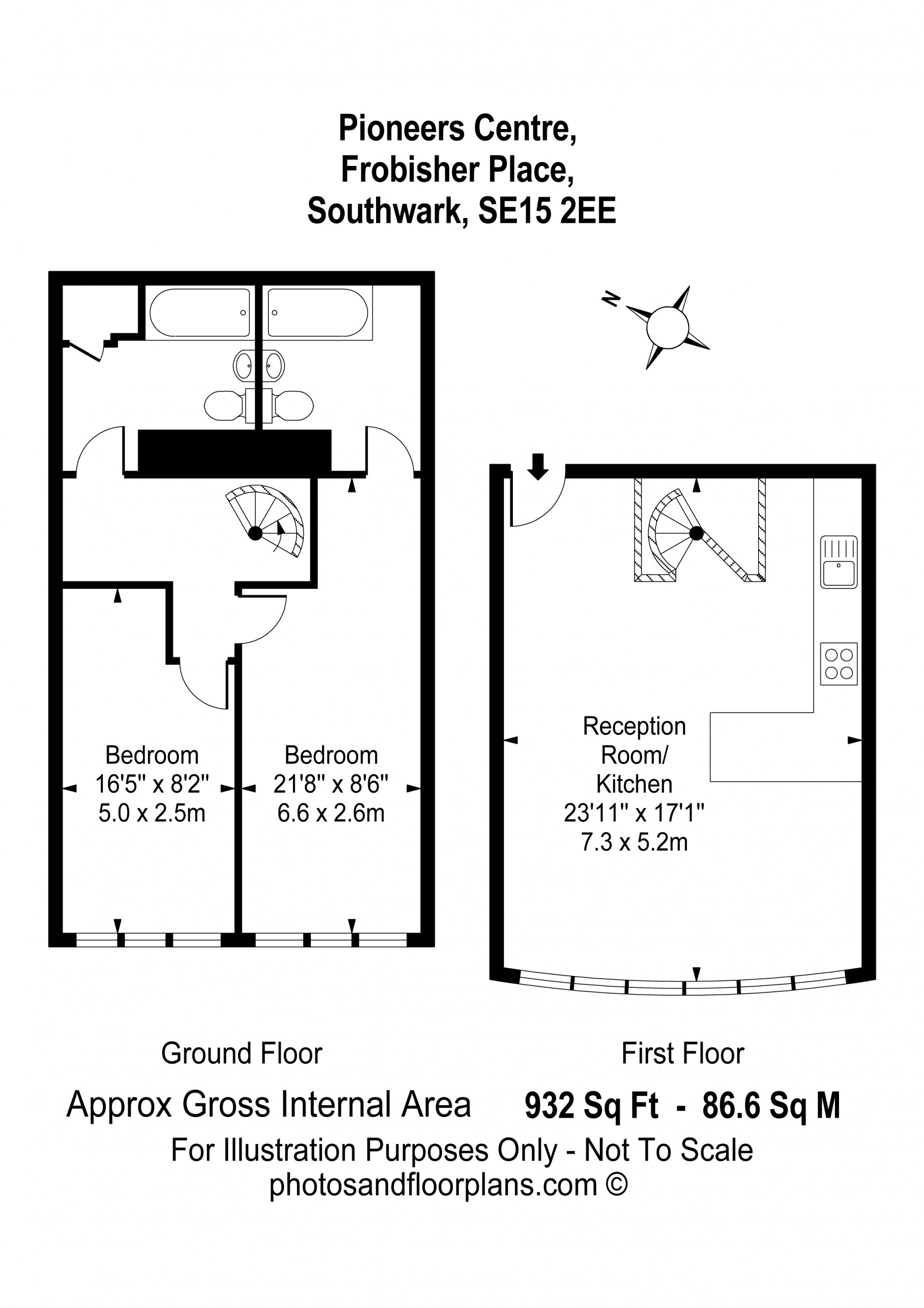 Pioneer Centre, Frobisher Place, Peckham, London SE15, 2 bedroom flat