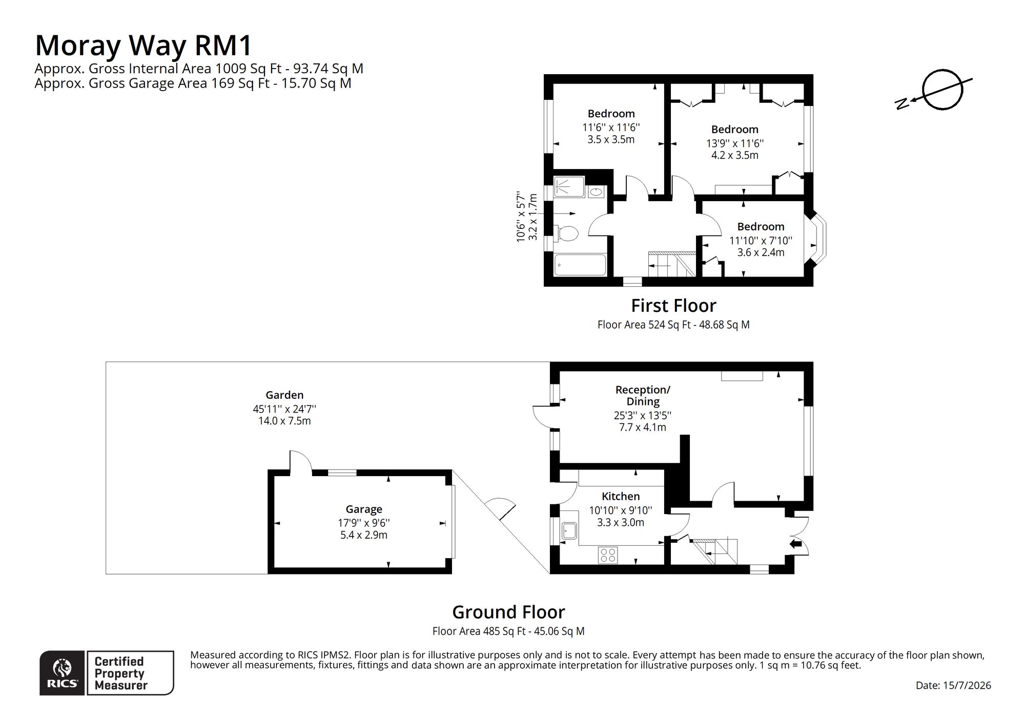 5 Moray Way, Romford floorplan