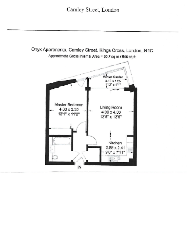 1 Bedrooms Flat to rent in Camley Street, London N1C