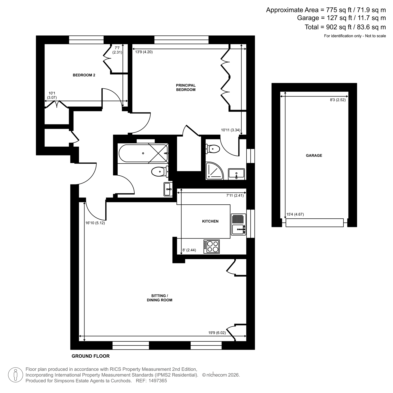 23 Albany Court,, Hillcrest, Weybridge floorplan