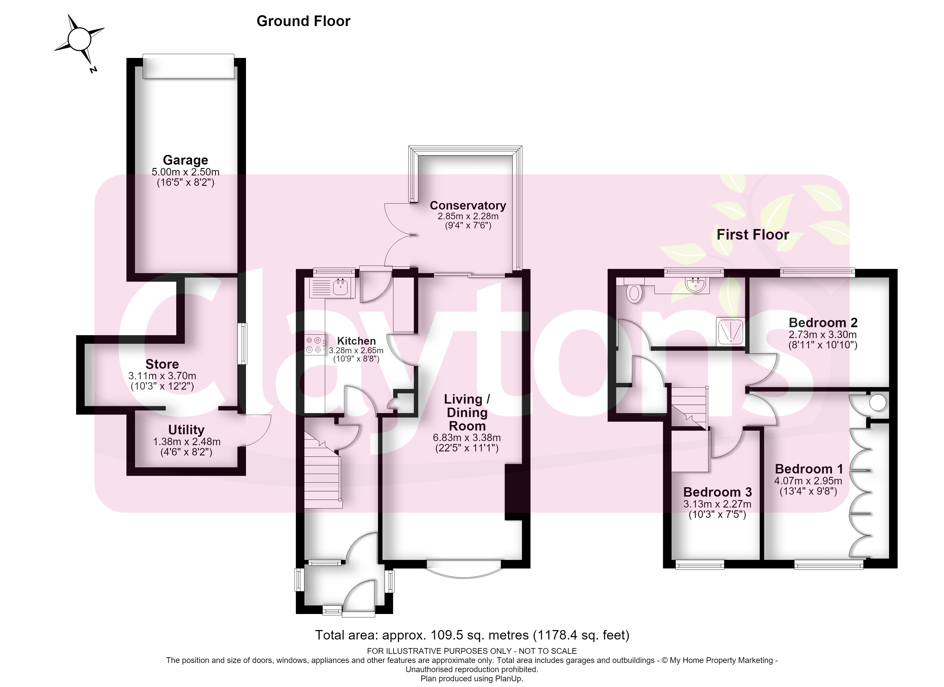 12, Hudson Close, Watford floorplan