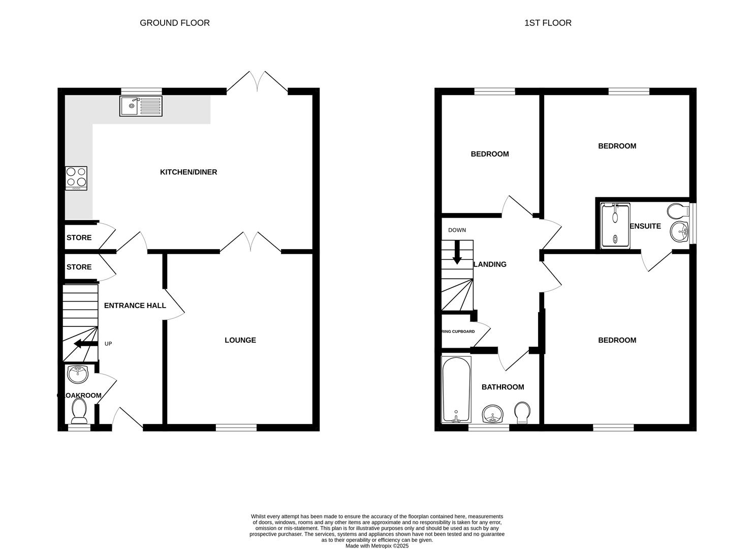 11, Elderflower Court, Terrington St John, floorplan