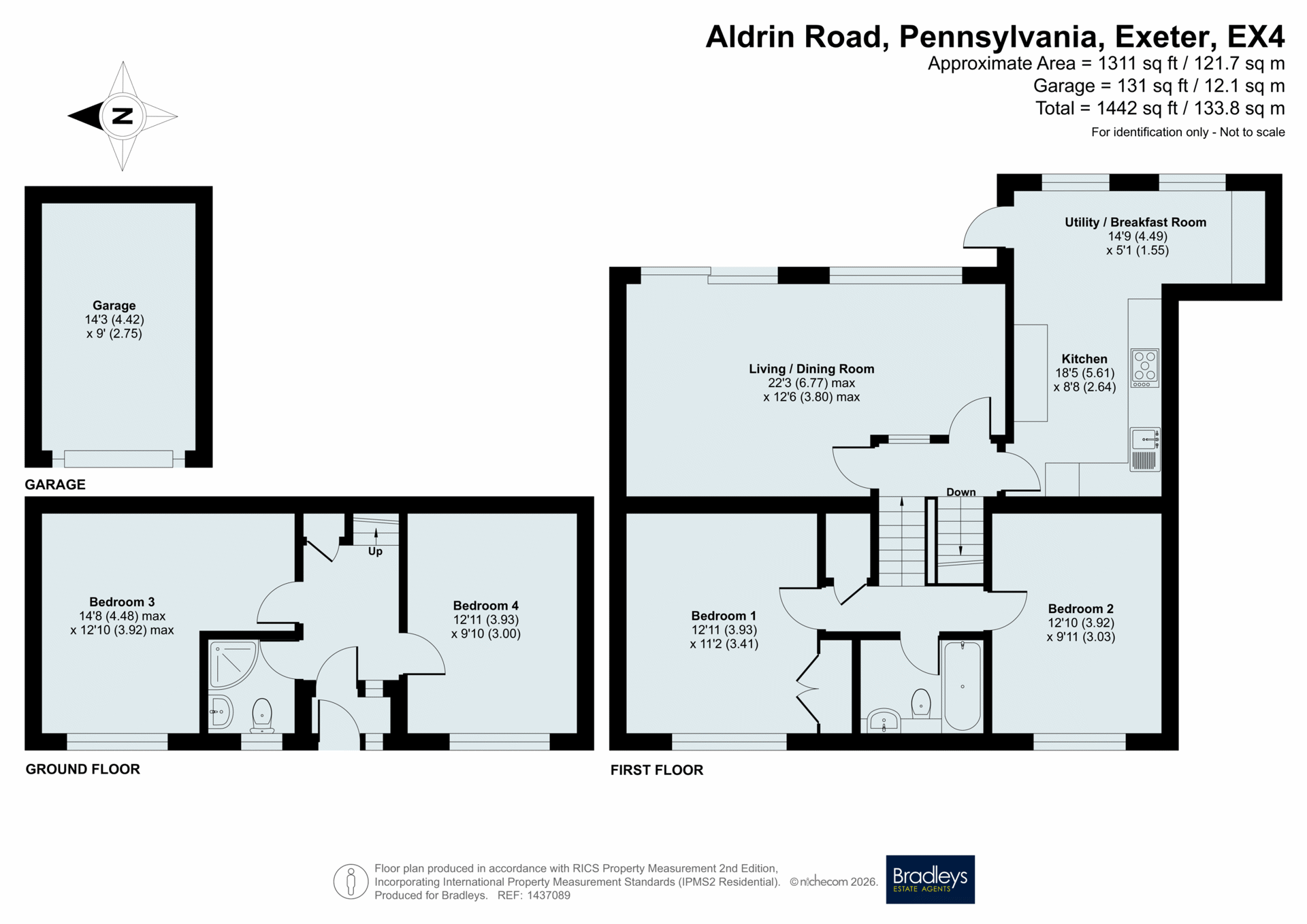 17, Aldrin Road, Exeter floorplan