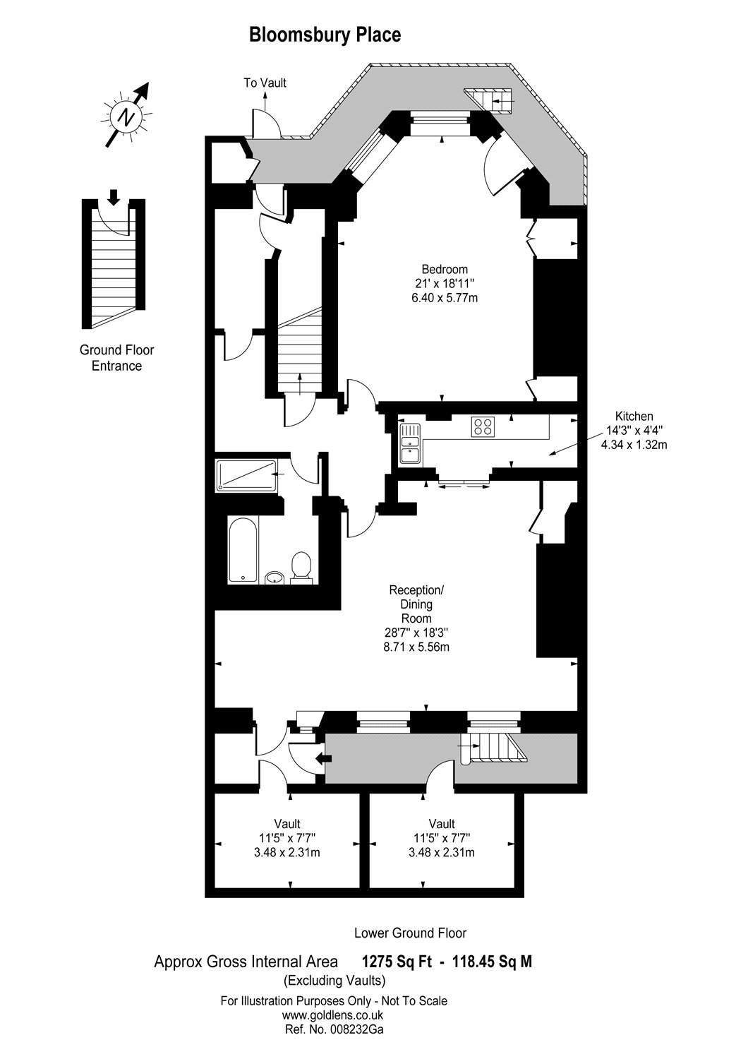 1 Bedrooms Flat to rent in Bloomsbury Place, London WC1A