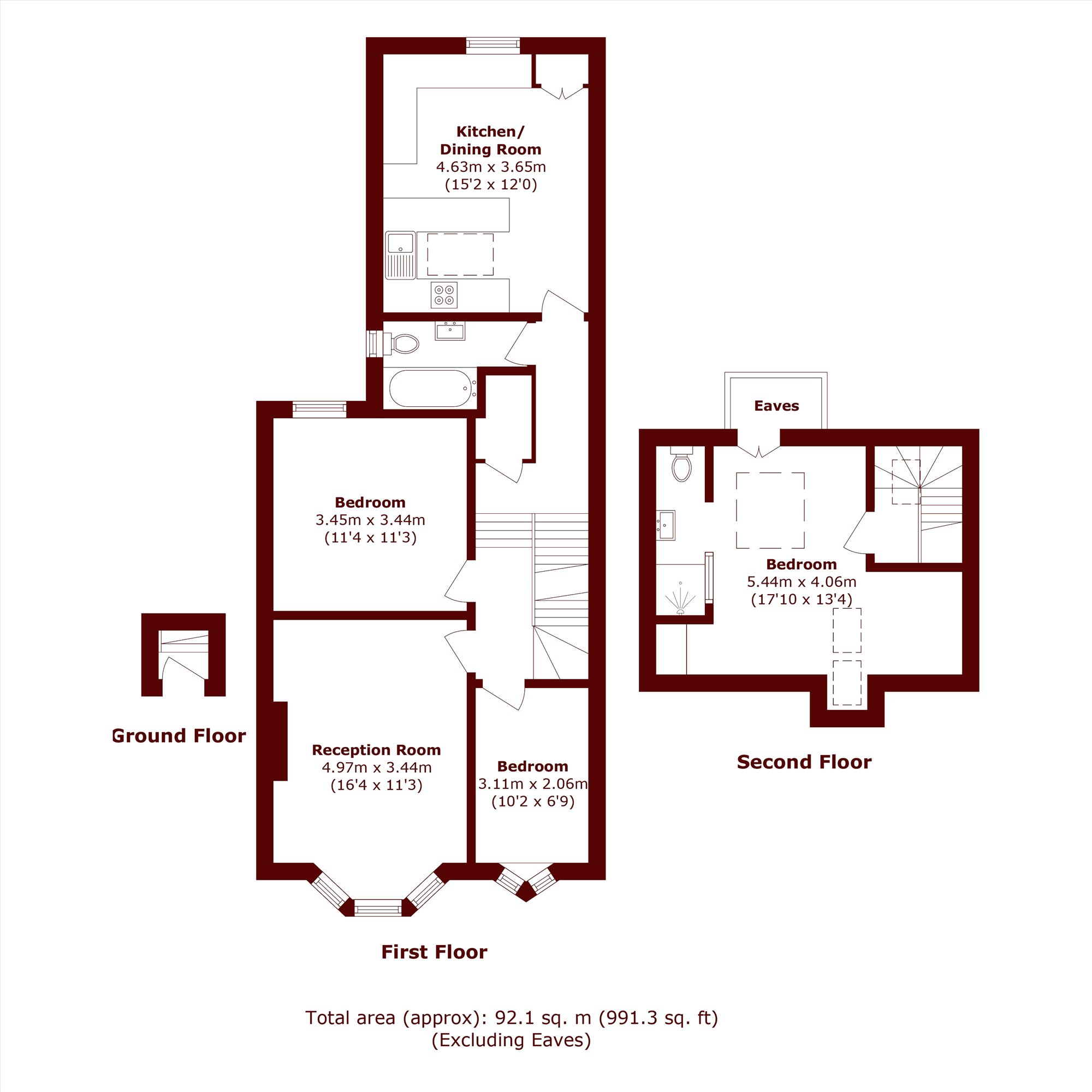 16, Dumbarton Road, London floorplan
