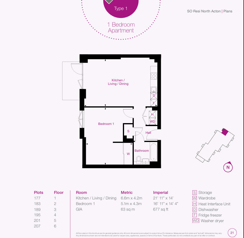 Acton, Acton floorplan