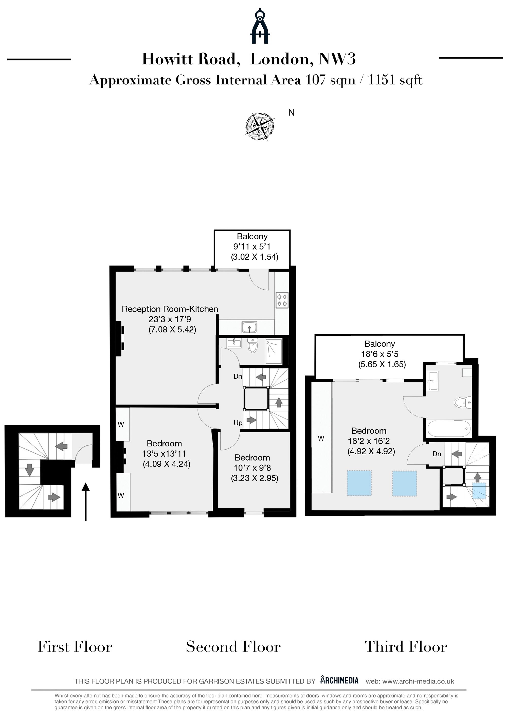 49c Howitt Road, London floorplan