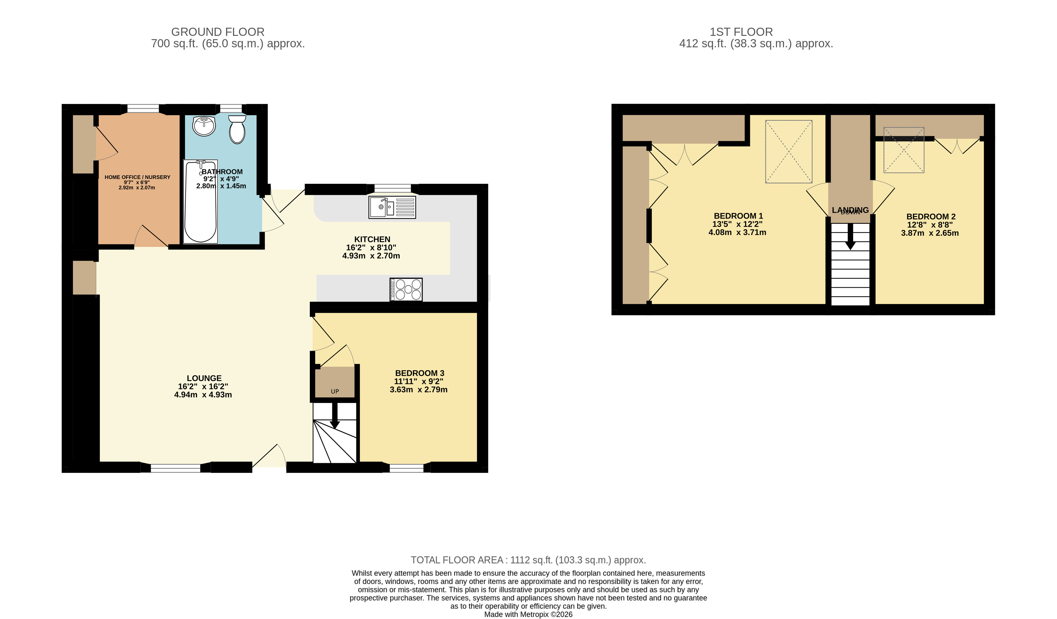 37, Cowley Street, Leven floorplan