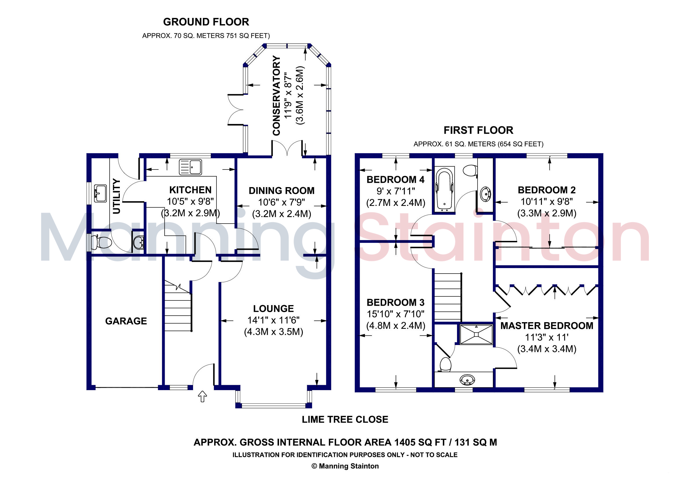 2, Lime Tree Close, Leeds floorplan