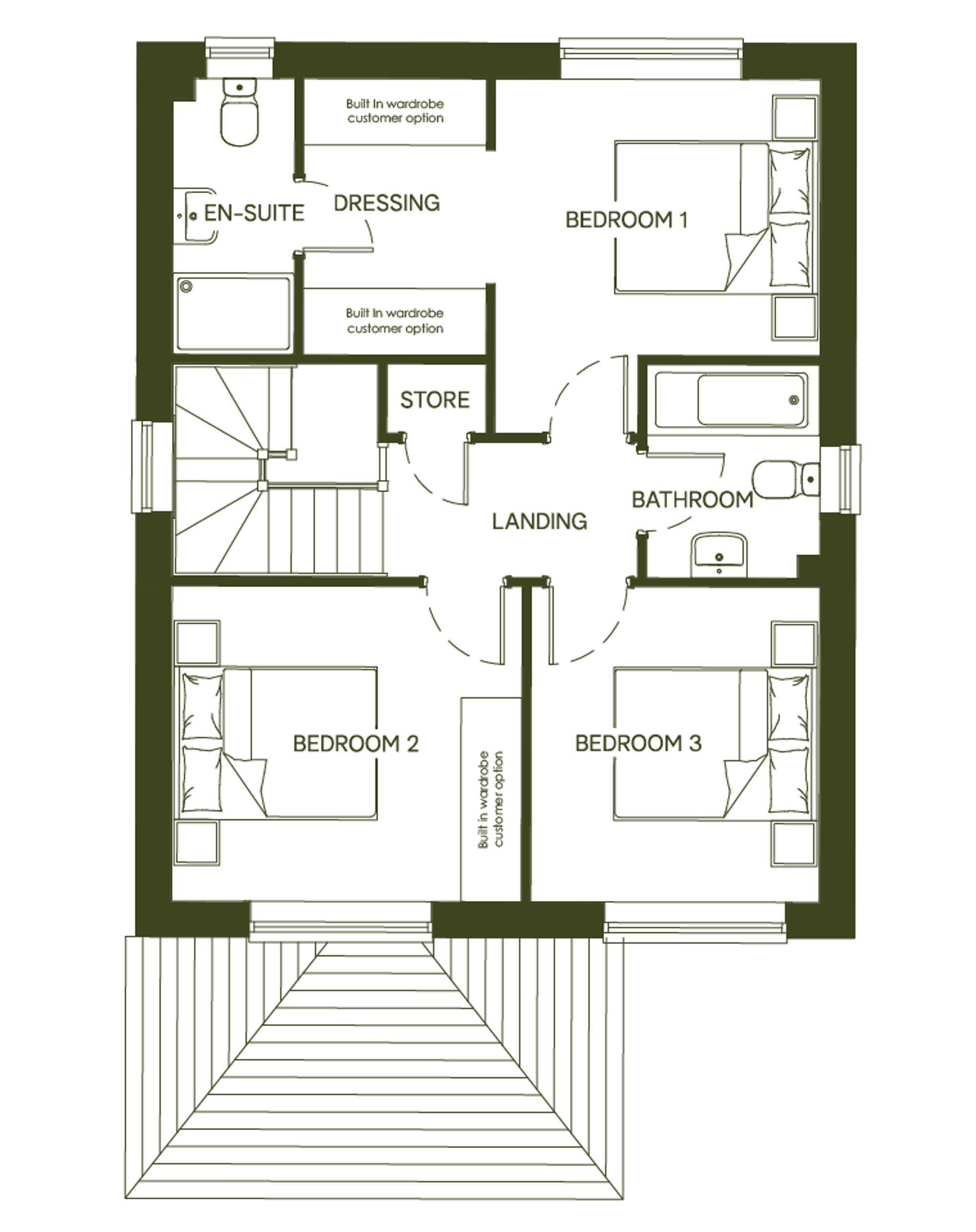 12 Blue Meadow, Wrexham floorplan