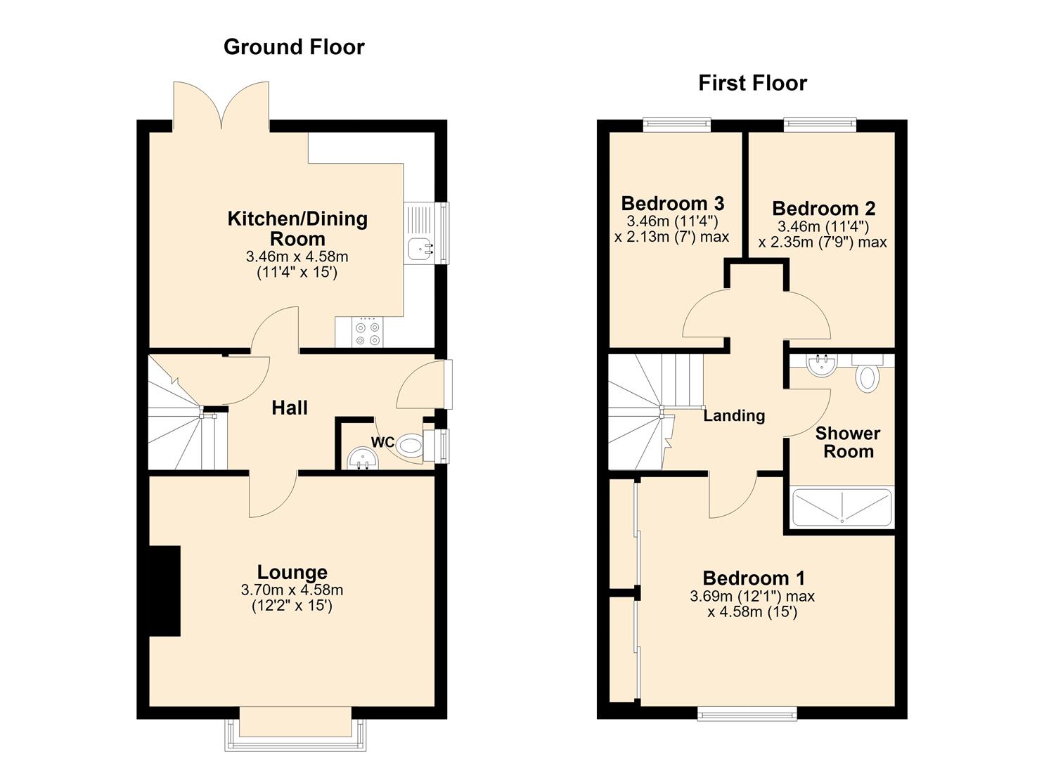 34, Acklam Road, Hull floorplan