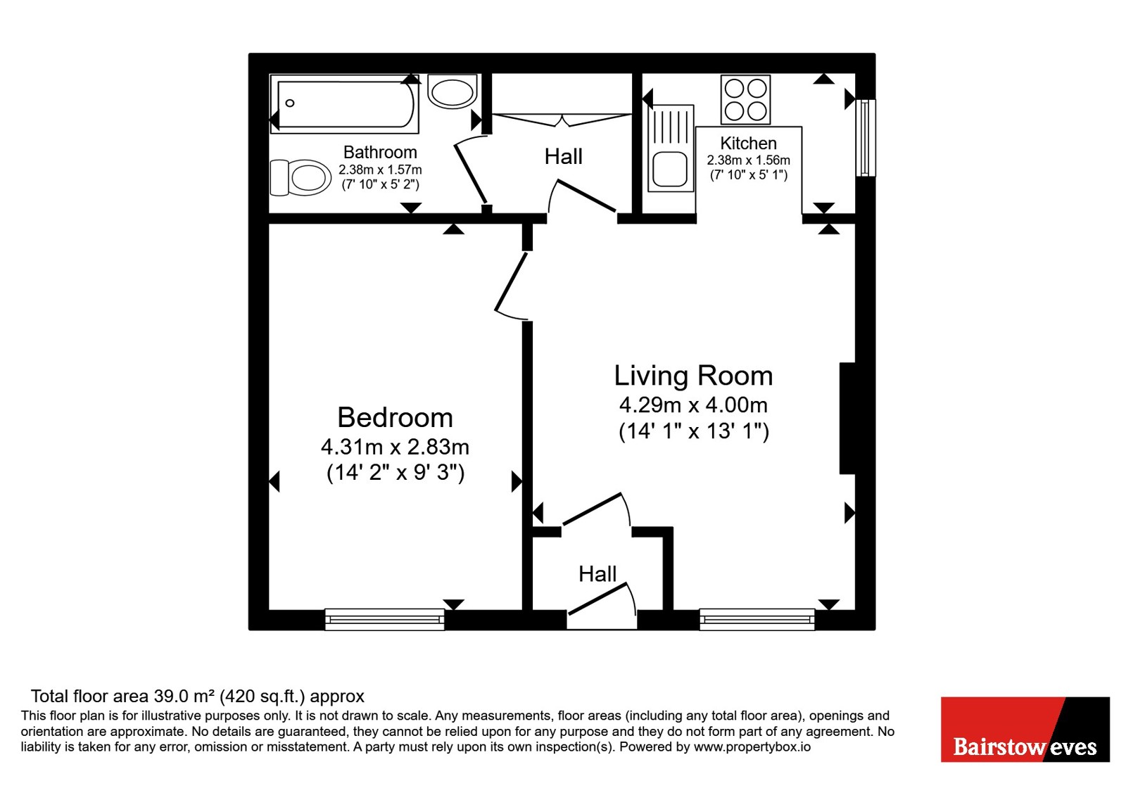 The Renown, Southend-on-Sea floorplan