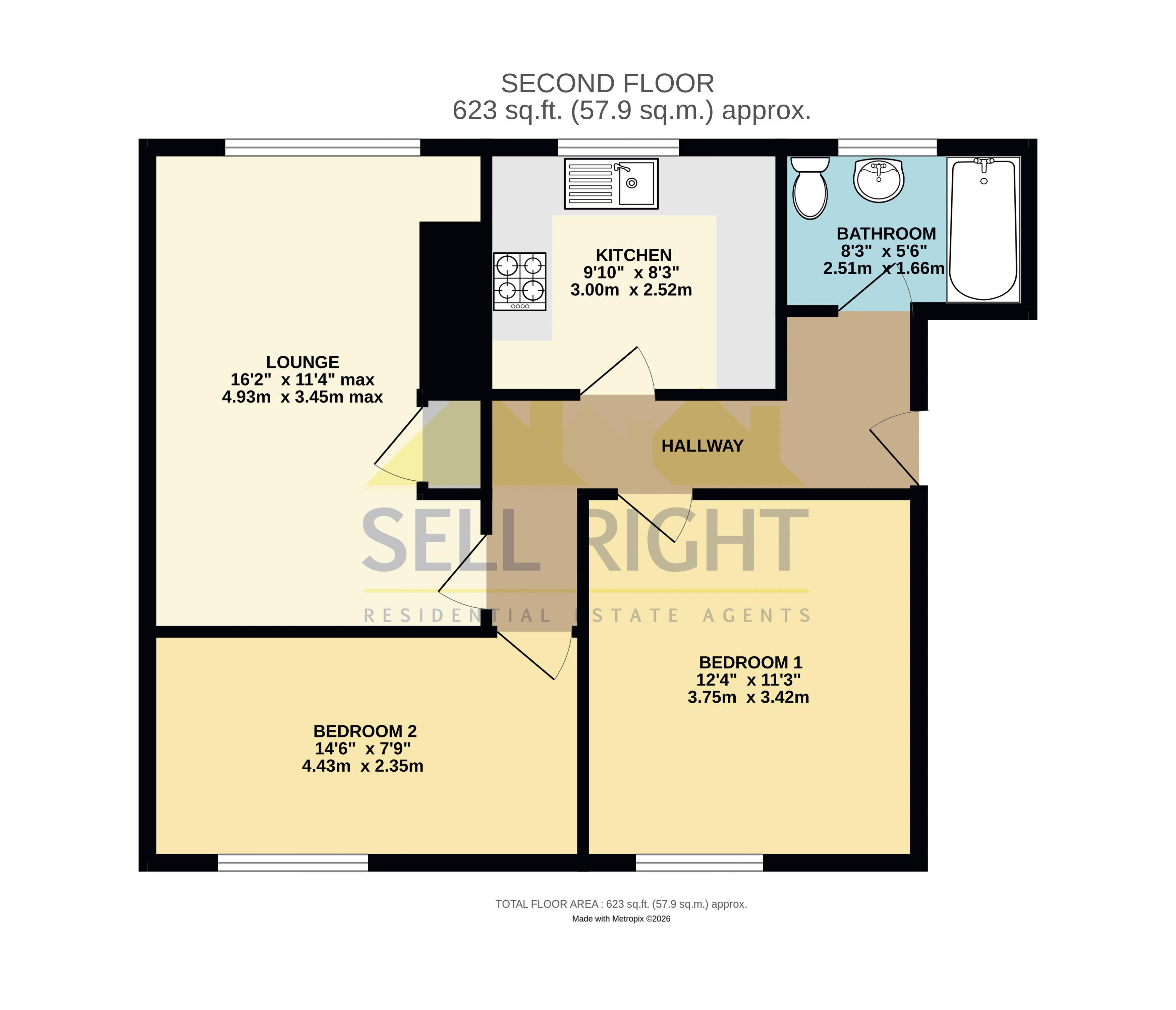 24, Treharne Flats, Pontypridd floorplan