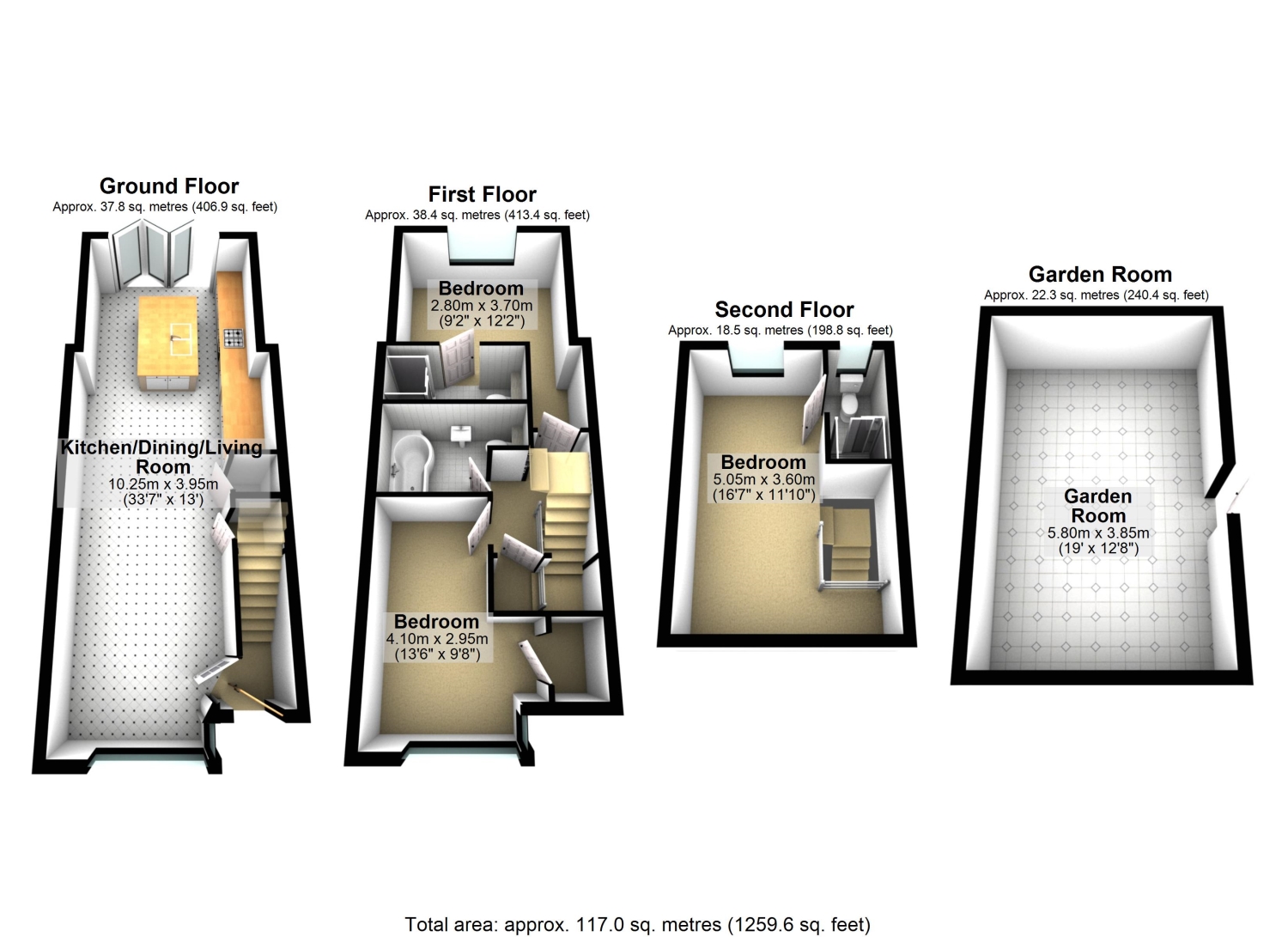 10, Warwick Avenue, Egham floorplan