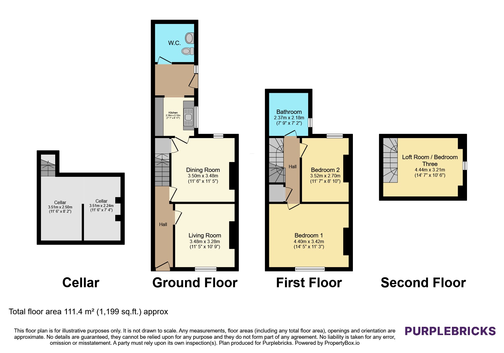 44, Sandon Street, Nottingham floorplan