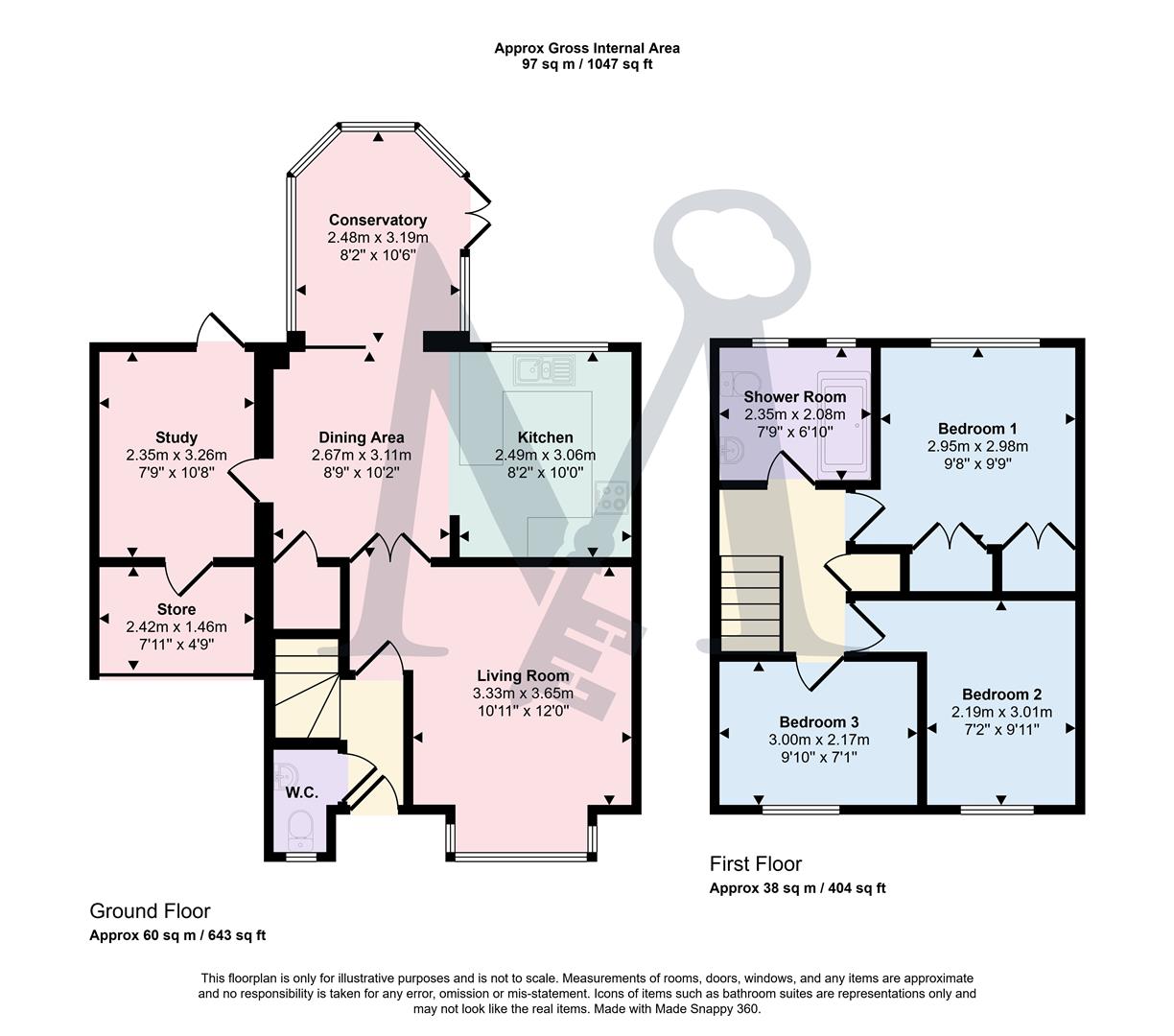 21, Blackett Drive, Coalville floorplan