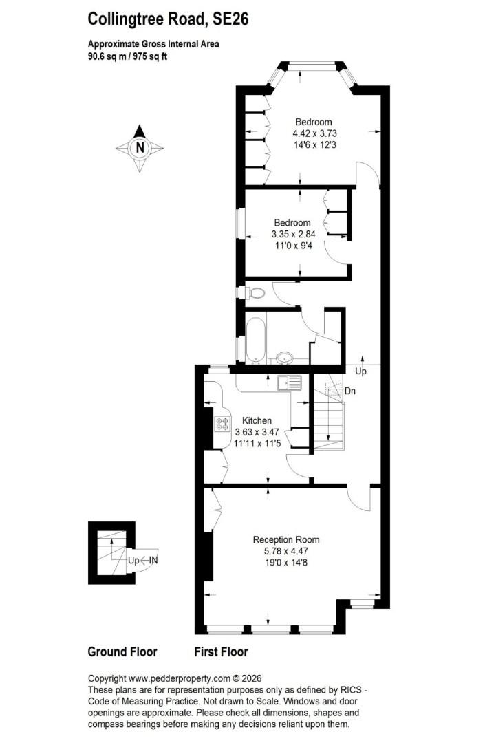 33A, Collingtree Road, London floorplan