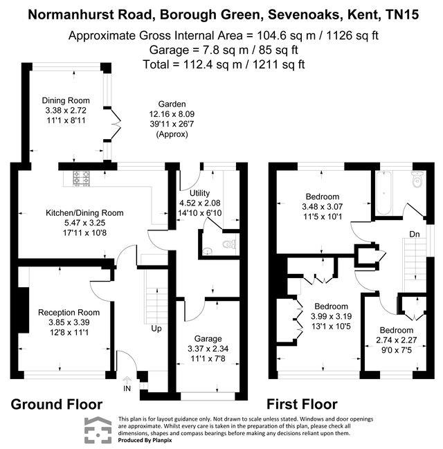 43, Normanhurst Road, Borough Green floorplan