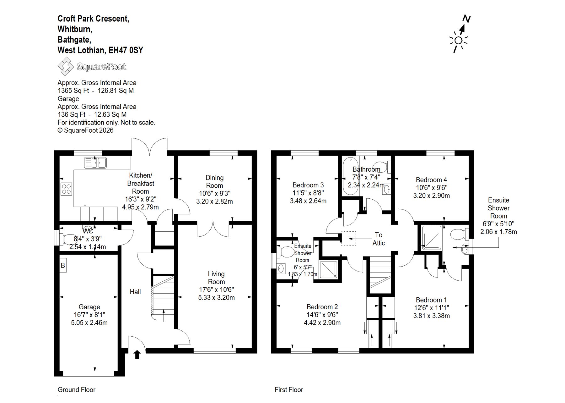 31 Croft Park Crescent, Whitburn Bathgate West Lothian floorplan