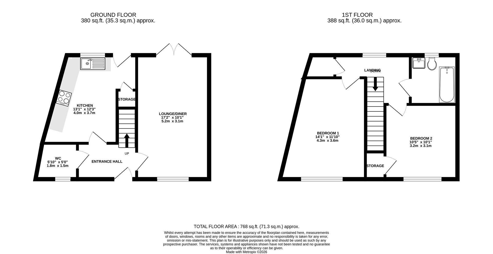 31, Orchard Way, Weymouth floorplan