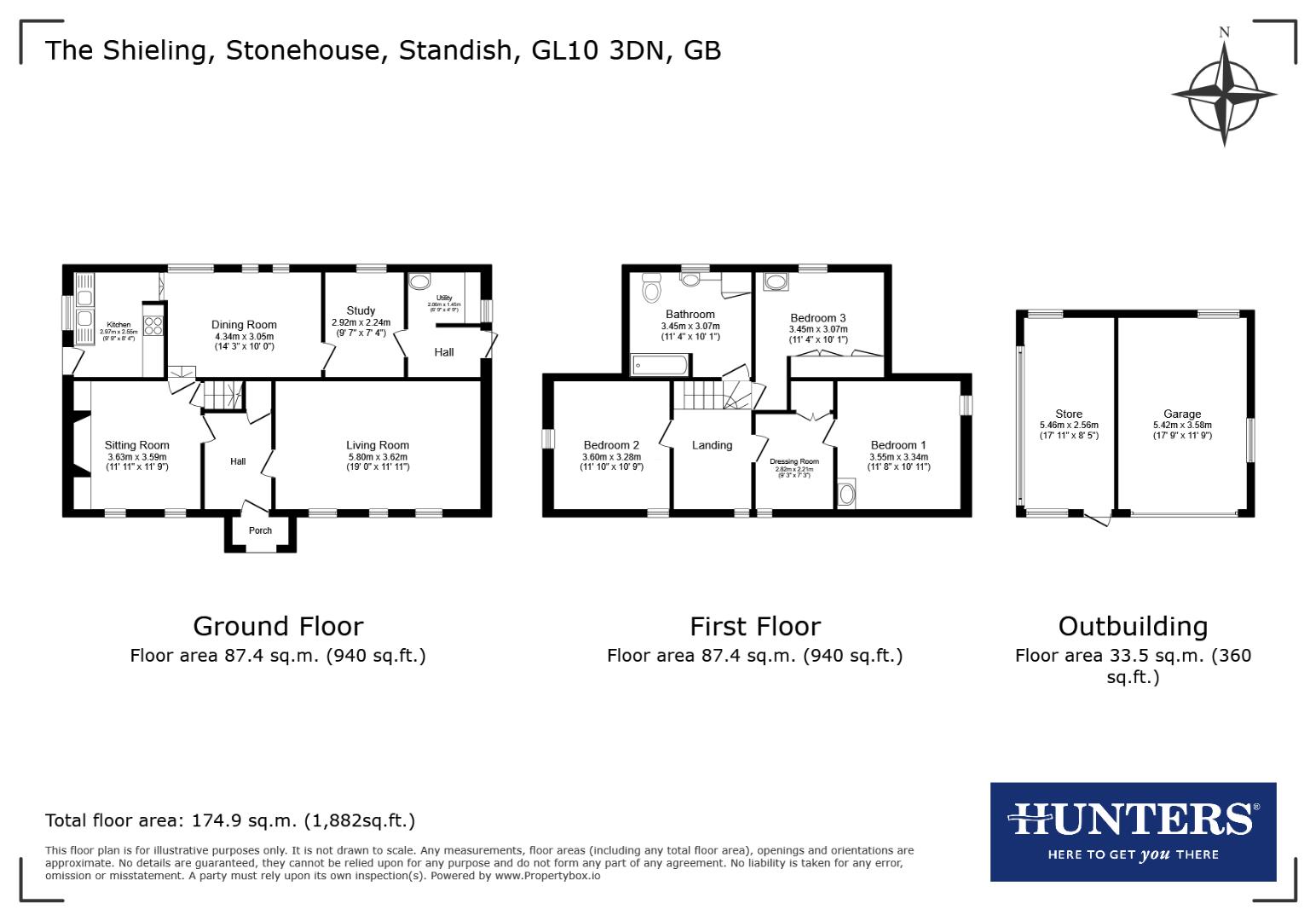 The Shieling, Stonehouse floorplan