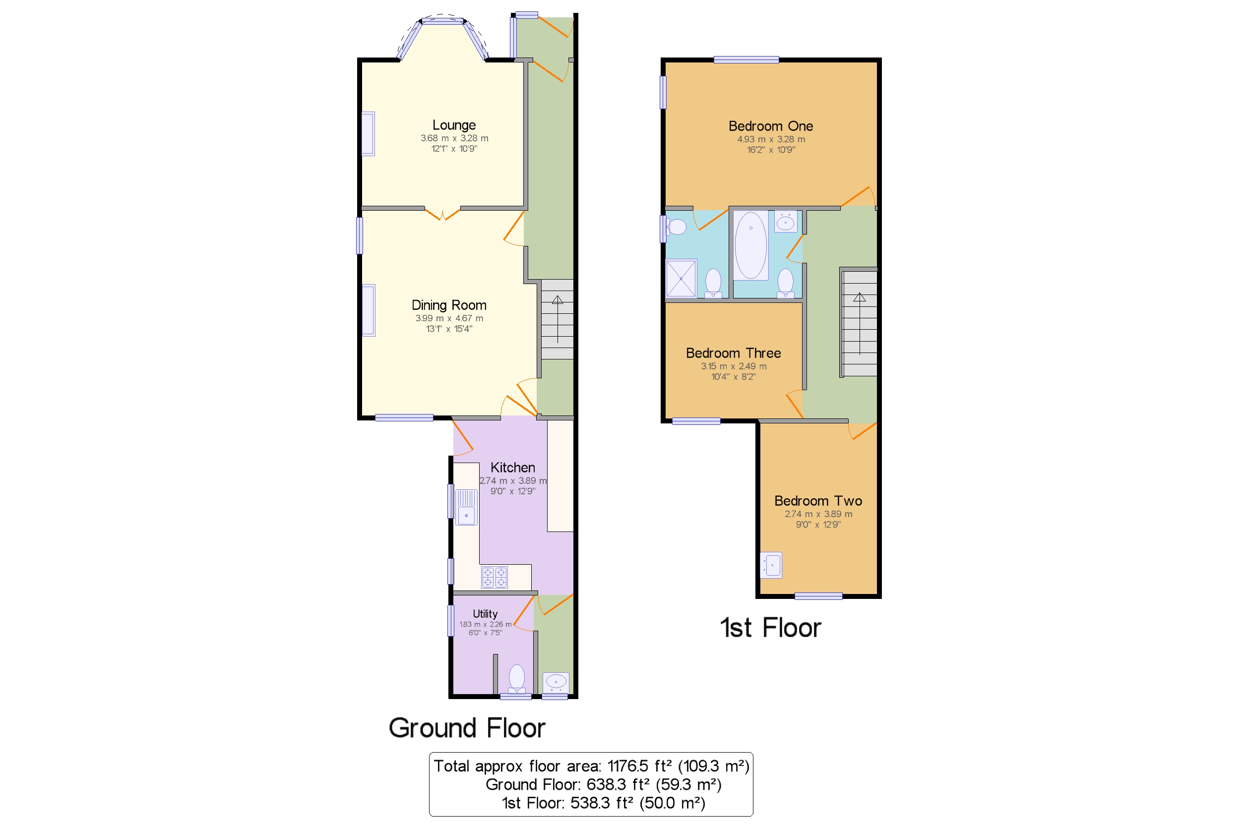 2 Hazel Villa,, Valley Road, High Peak floorplan