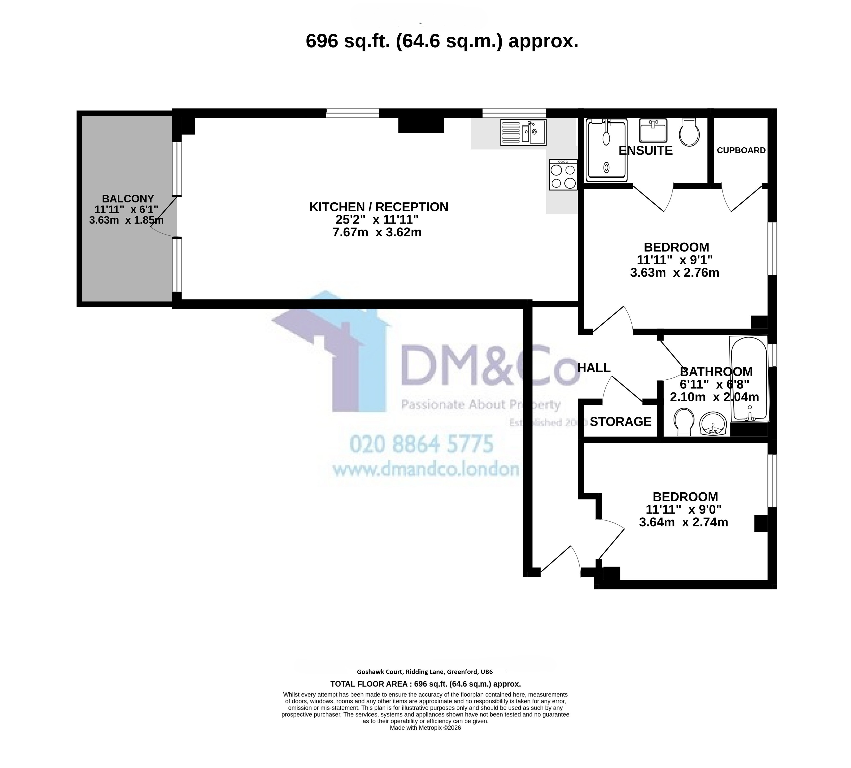 19, Goshawk Court, Ridding Lane, Greenford floorplan