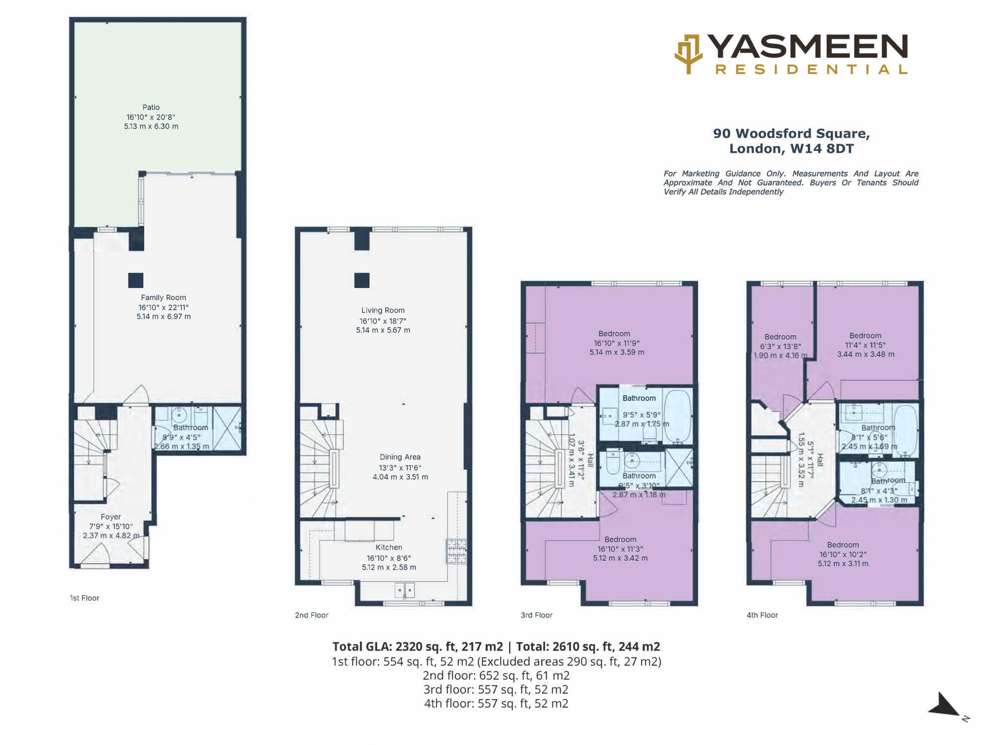 90 Woodsford Square, London floorplan