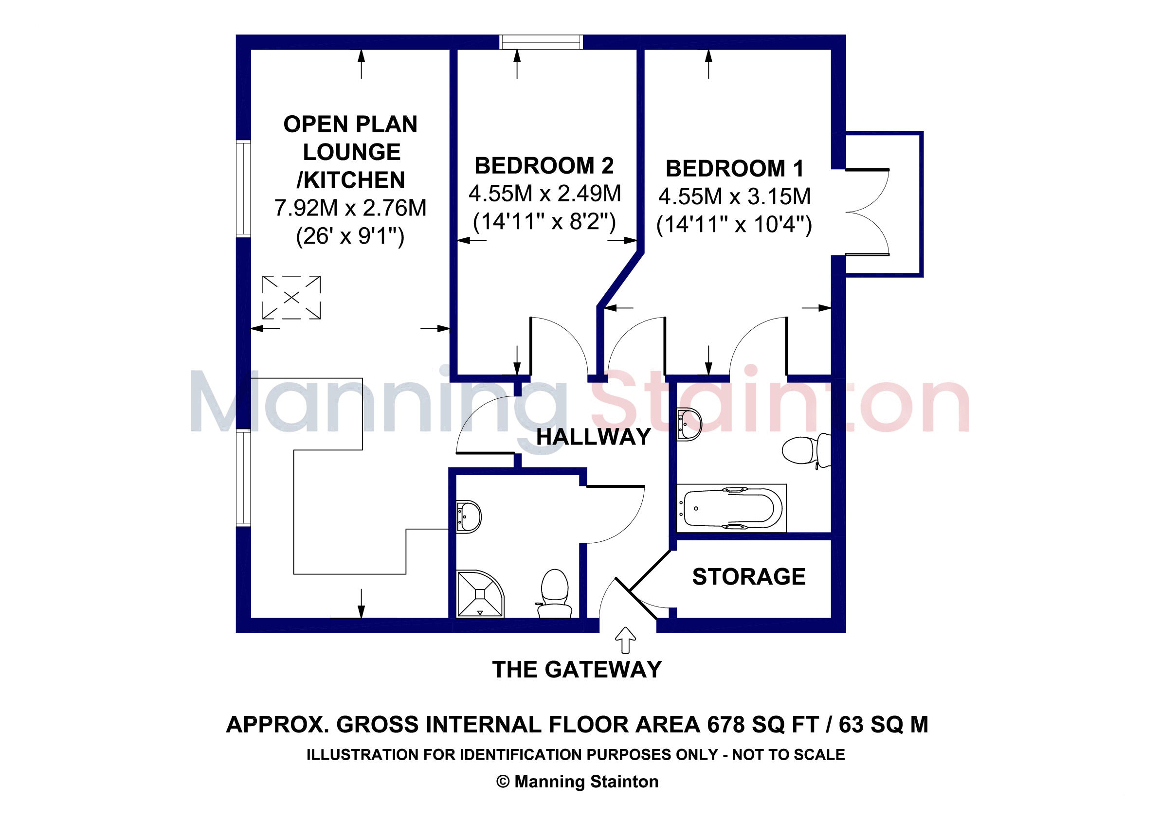 12, The Gateway, Leeds floorplan